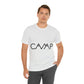 Camping Typography Minimal Art Unisex Jersey Short Sleeve T-Shirt