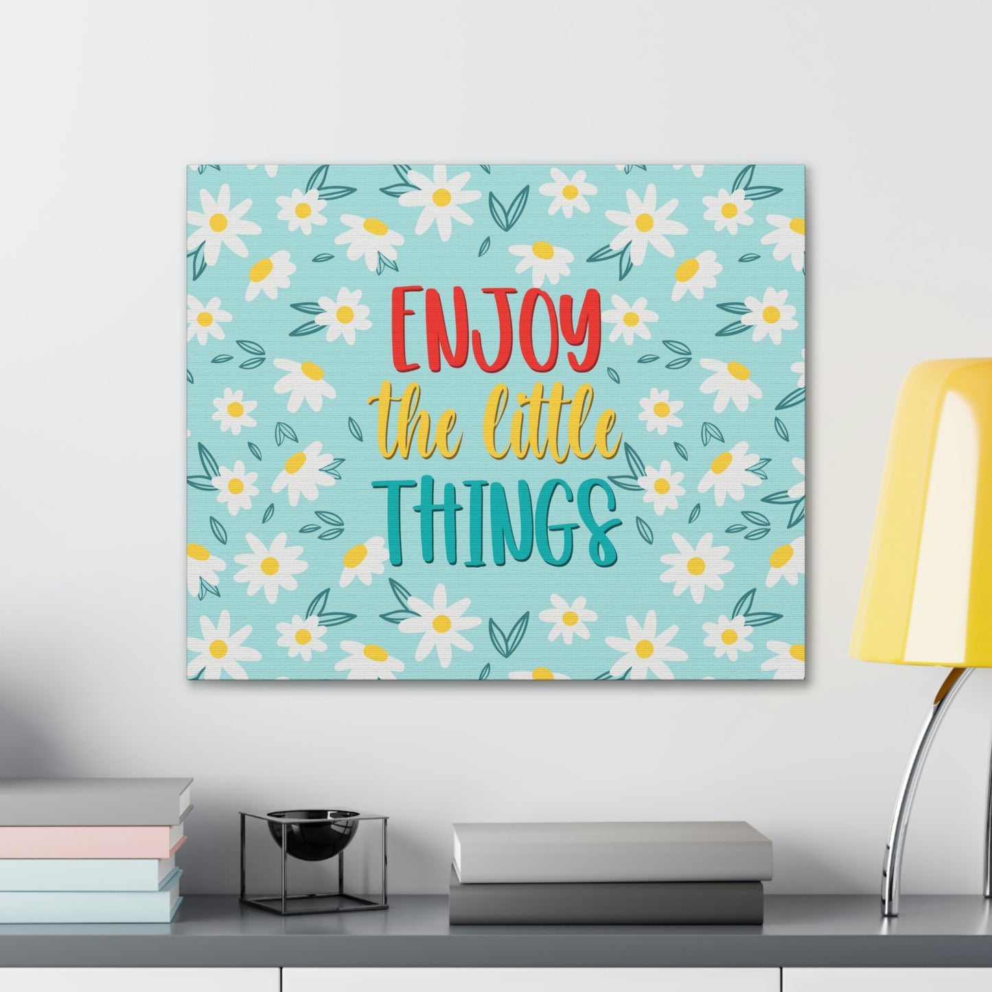 Enjoy The Little Things Aesthetic Classic Art Canvas Gallery Wraps