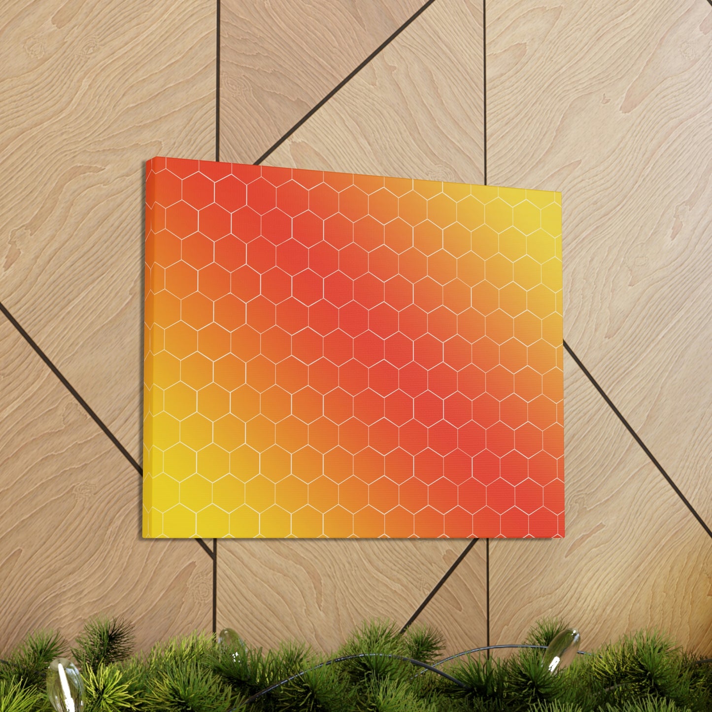 Bee Honeycomb Honey Nature Lovers Classic Art Canvas Gallery Wraps