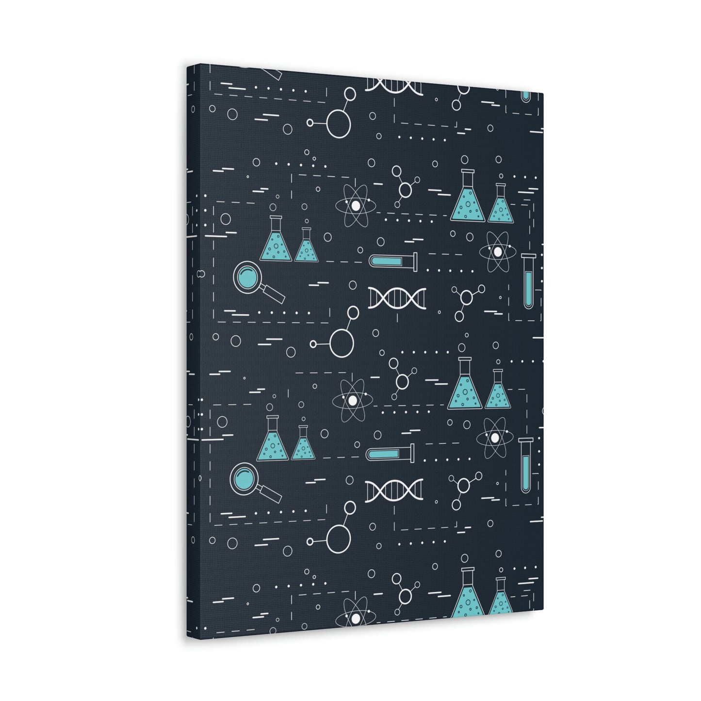 Chemistry Science Biology Pattern Scientist Educational Aesthetic Classic Art Canvas Gallery Wraps