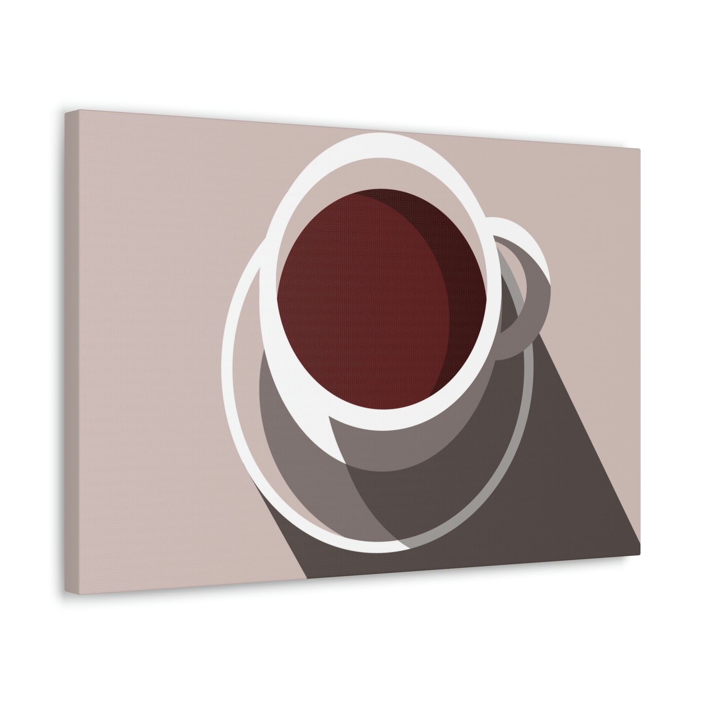 Cup Of Coffee Minimal Art Aesthetic Beige Aesthetic Classic Art Canvas Gallery Wraps