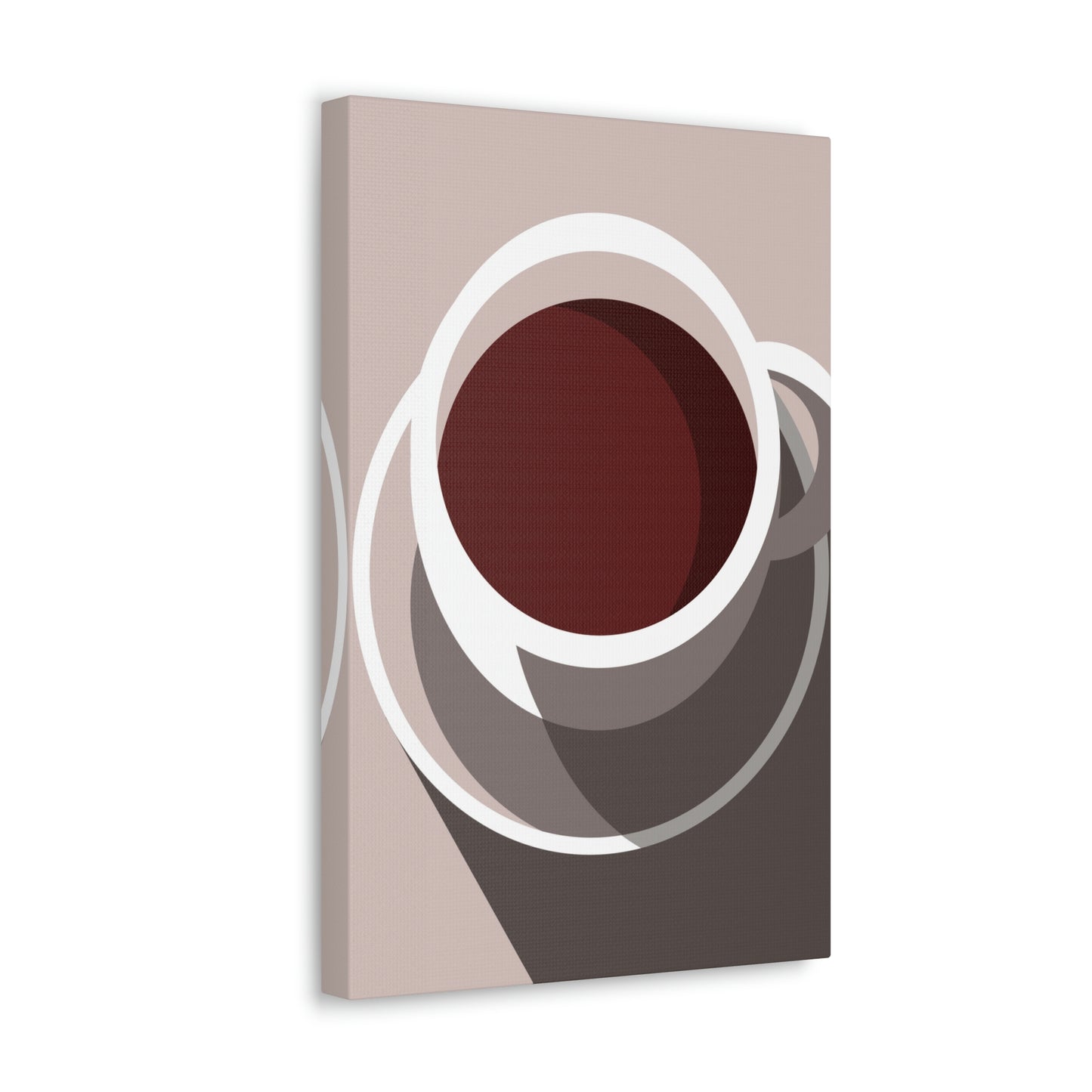 Cup Of Coffee Minimal Art Aesthetic Beige Aesthetic Classic Art Canvas Gallery Wraps