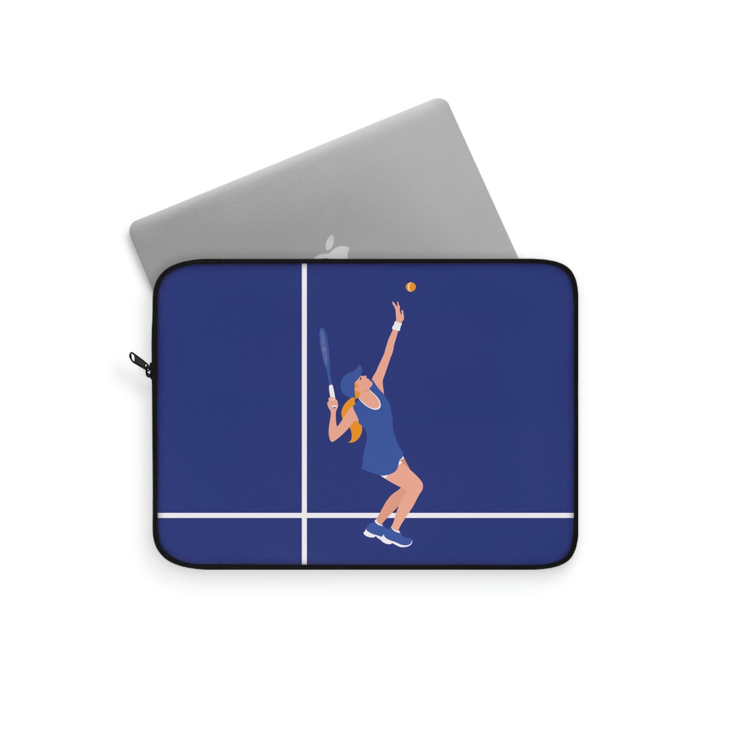 Tennis Player Blue Art Sports Team Laptop Sleeve