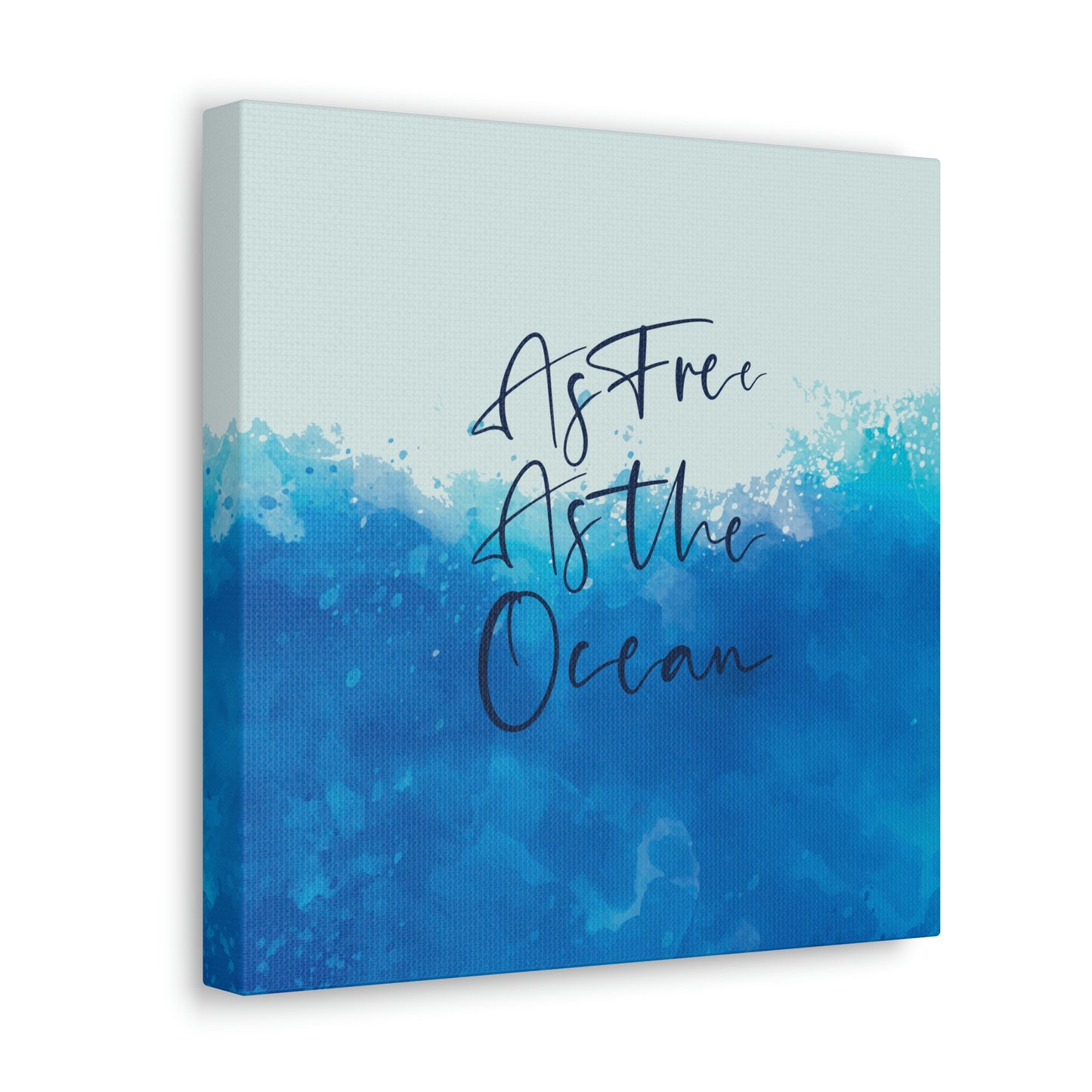 As Free As The Ocean Relationship Quotes Aesthetic Classic Art Canvas Gallery Wraps