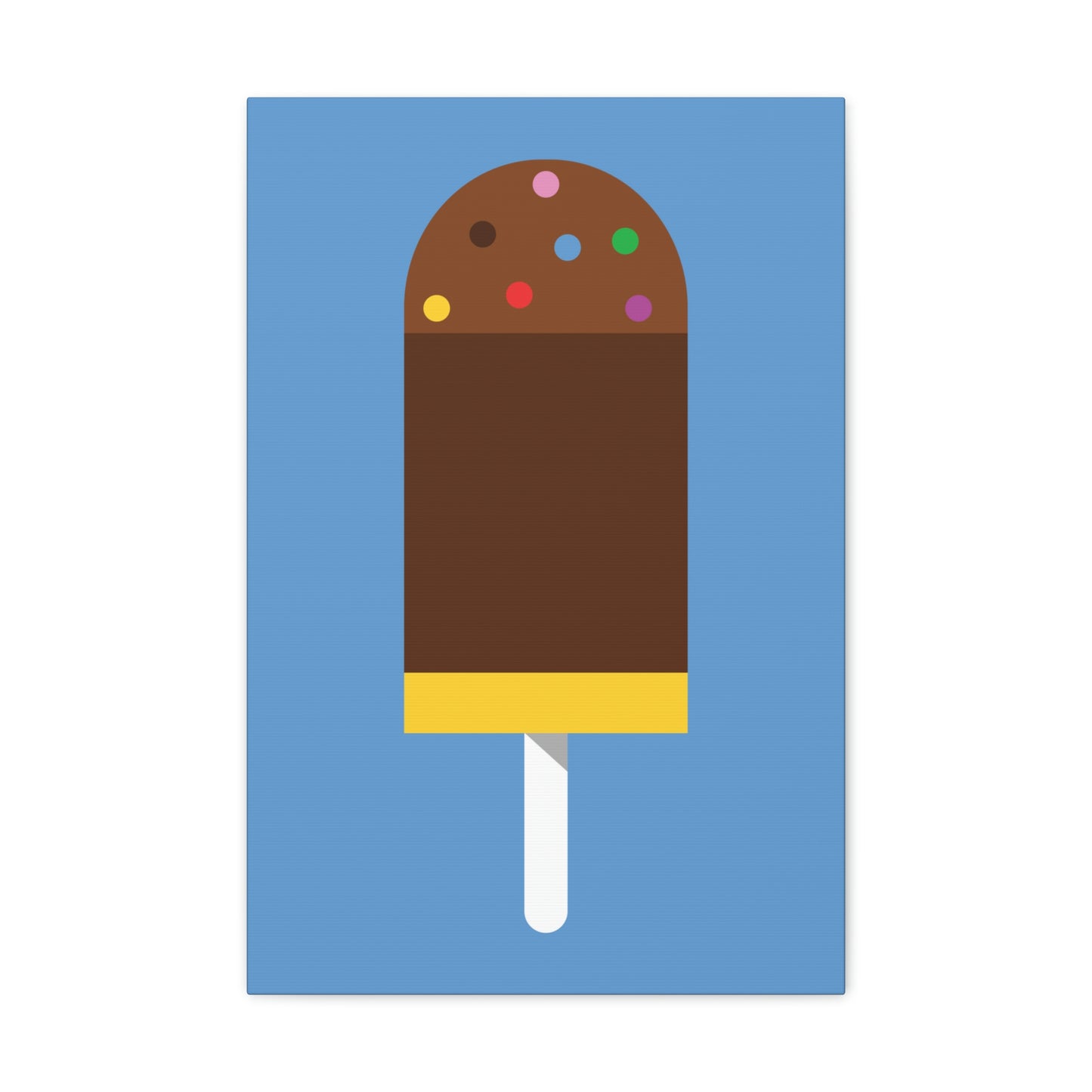 Ice Cream Lover Minimal Abstract Aesthetic Classic Art Canvas Gallery Wraps