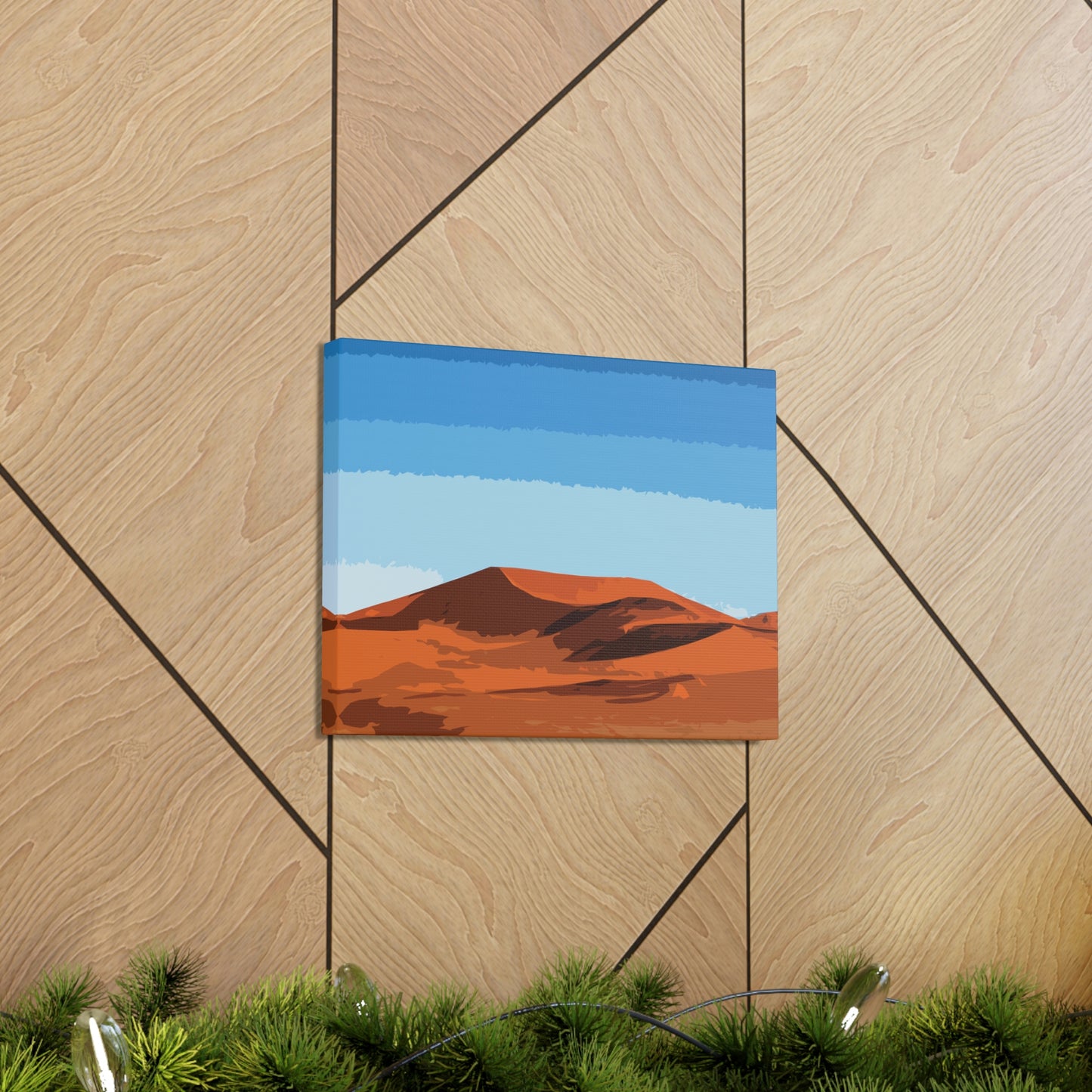 Landscape Desert Orange Sand Abstract Nature Modern Aesthetics Aesthetic Classic Art Canvas Gallery Wraps