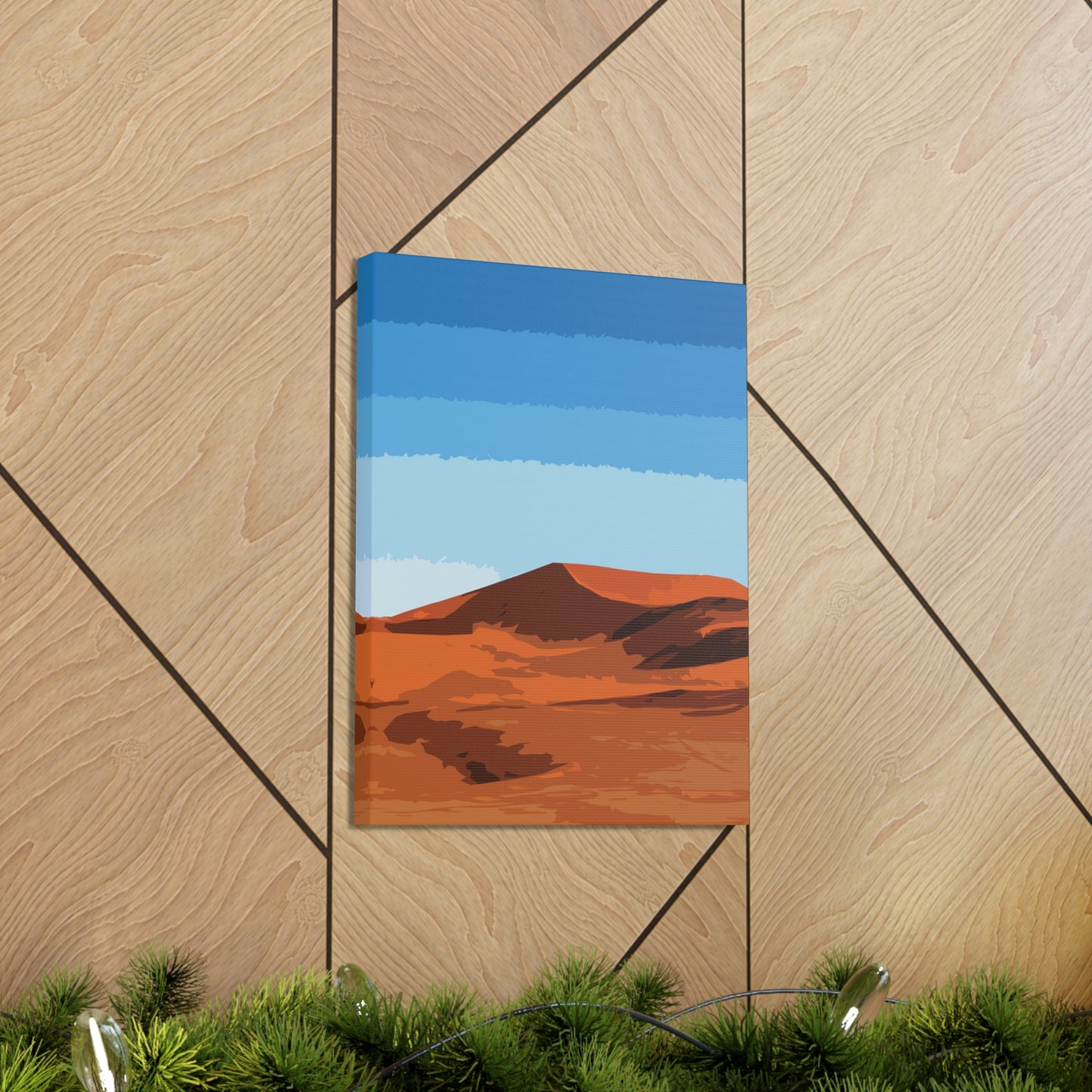 Landscape Desert Orange Sand Abstract Nature Modern Aesthetics Aesthetic Classic Art Canvas Gallery Wraps