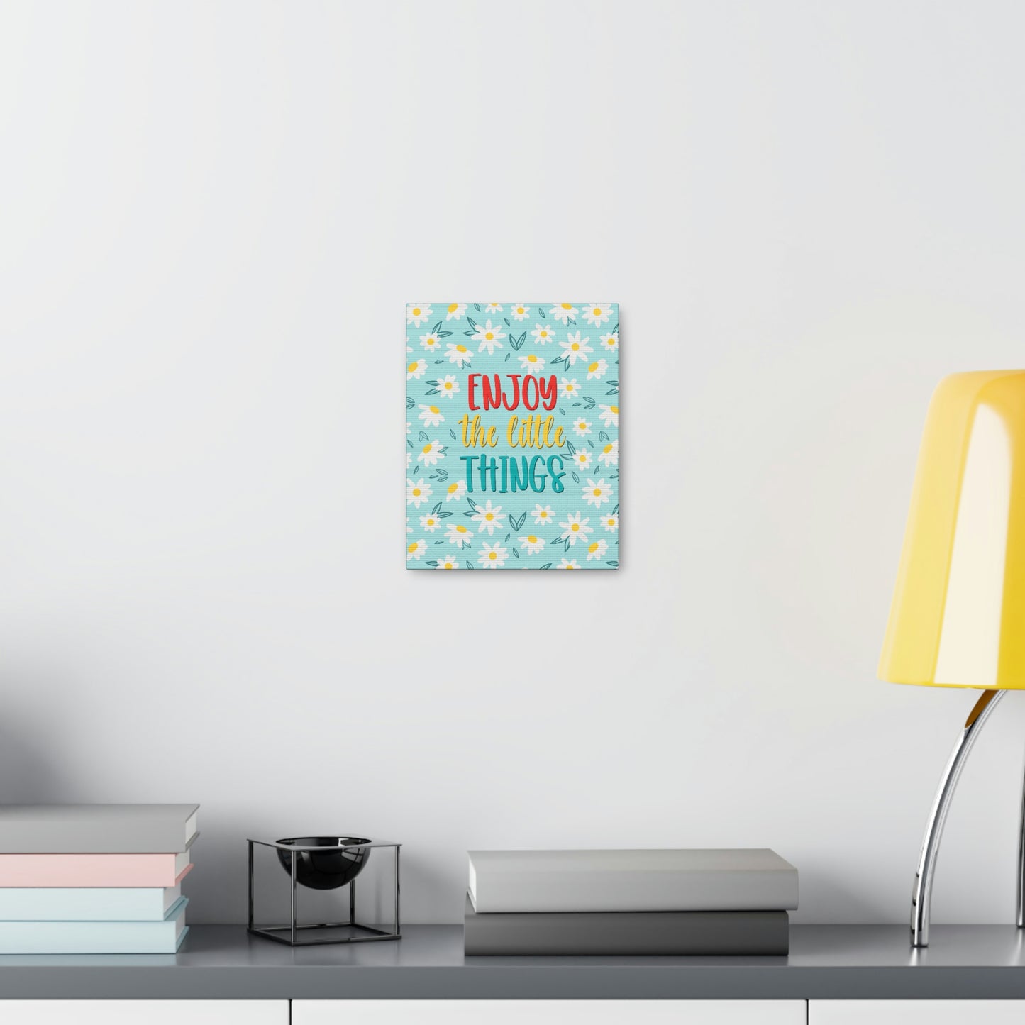 Enjoy The Little Things Aesthetic Classic Art Canvas Gallery Wraps