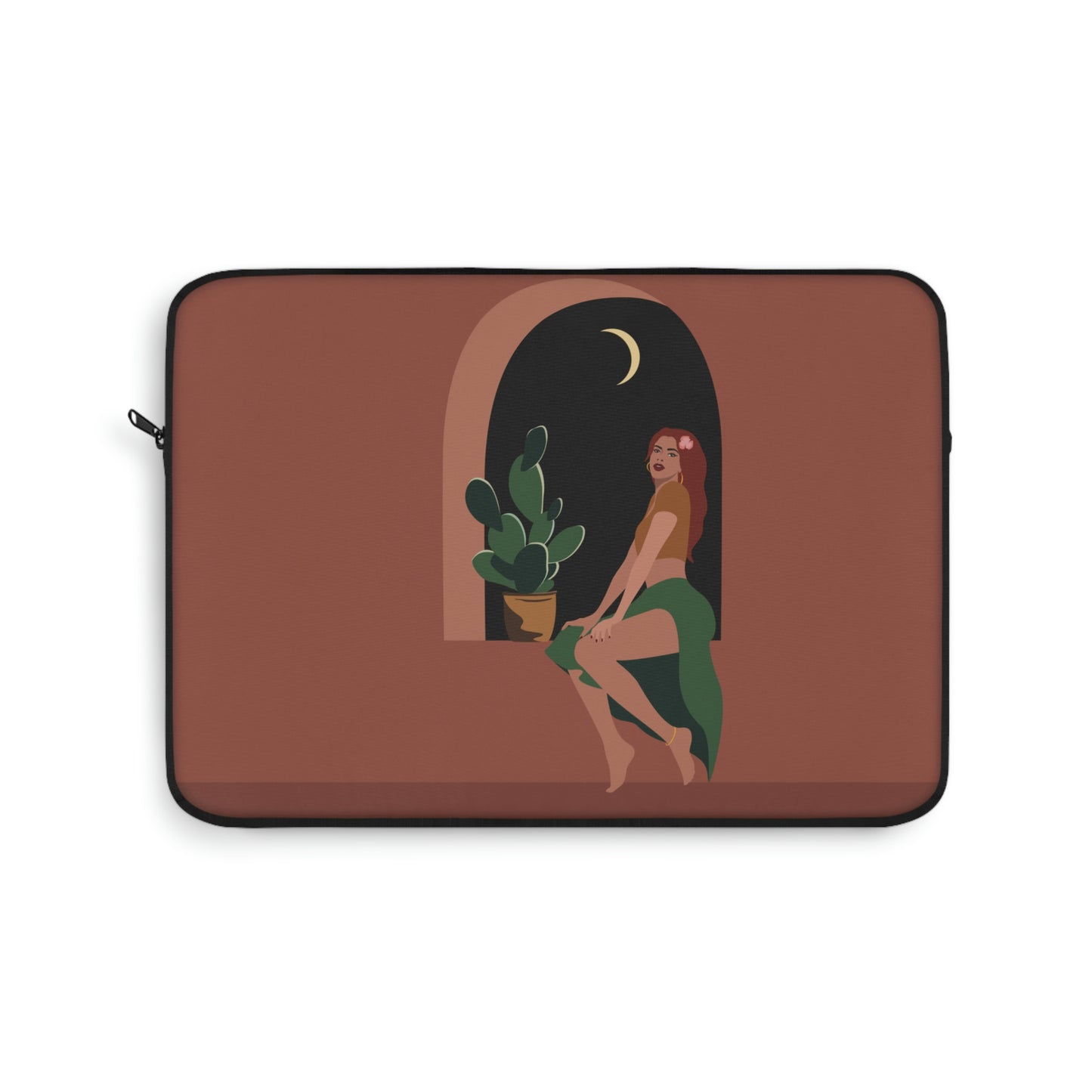 Island Girl Siesta Freen Plant Boho Style Art Laptop Sleeve