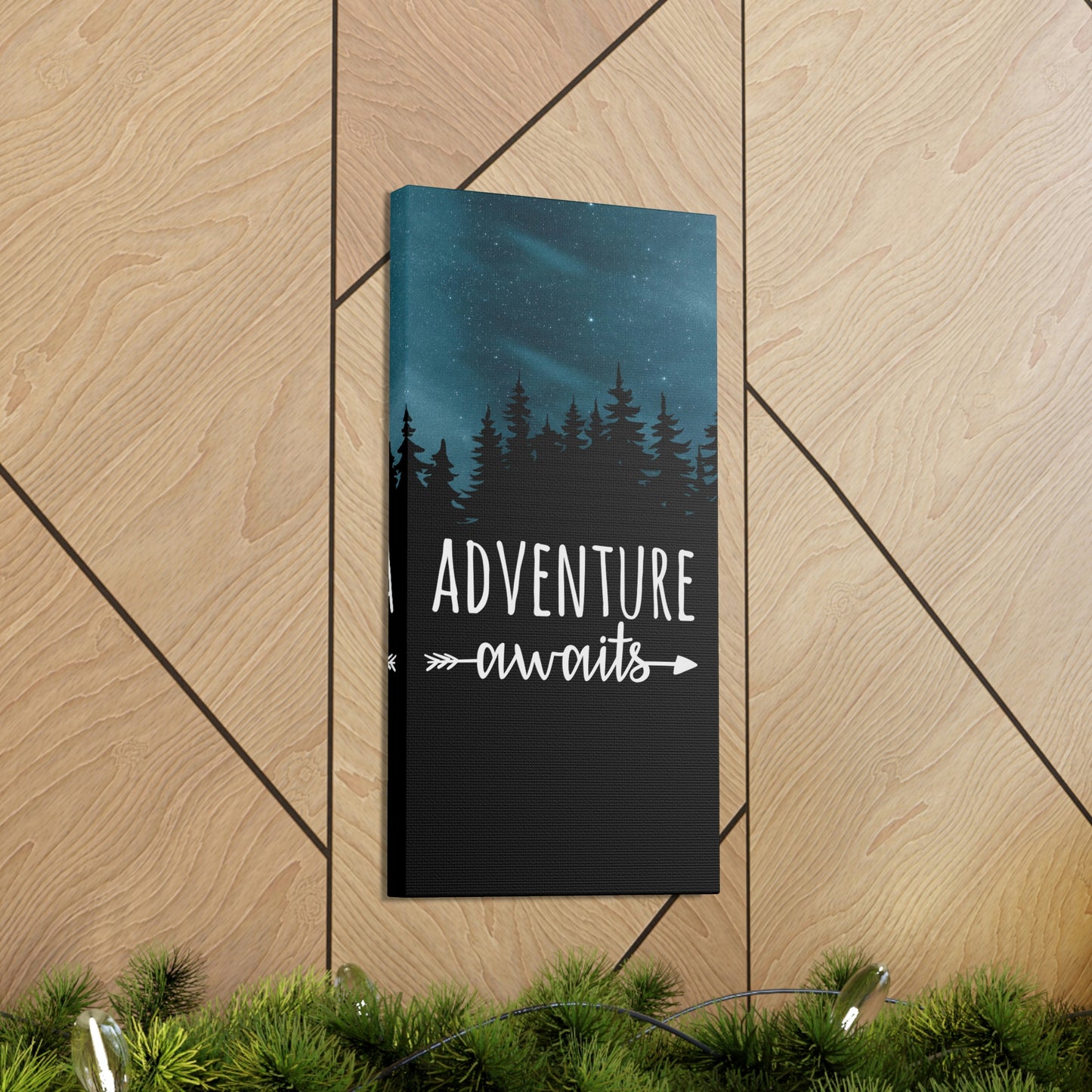 Adventure Awaits Art Vacation Landscape Explore Aesthetic Classic Art Canvas Gallery Wraps