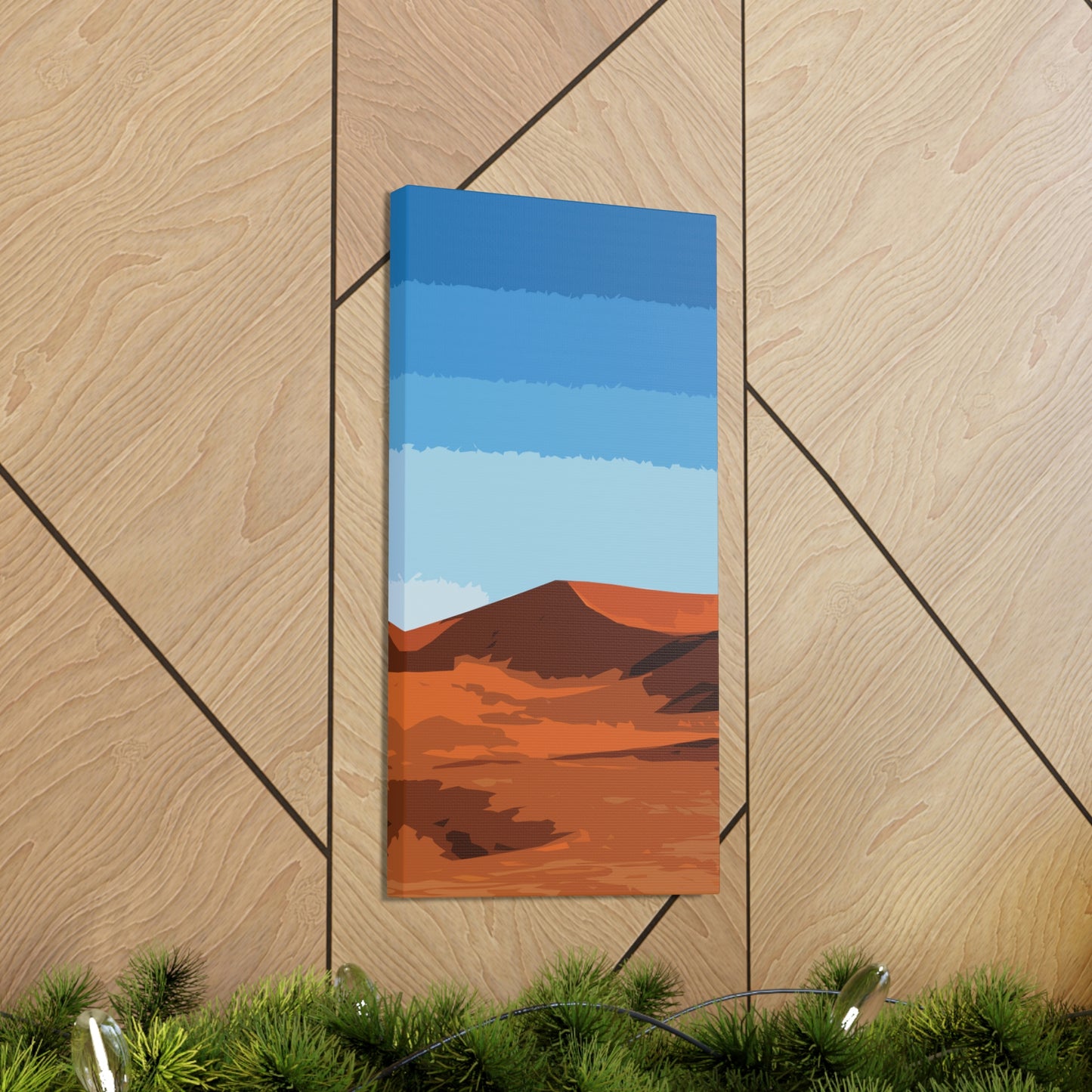 Landscape Desert Orange Sand Abstract Nature Modern Aesthetics Aesthetic Classic Art Canvas Gallery Wraps