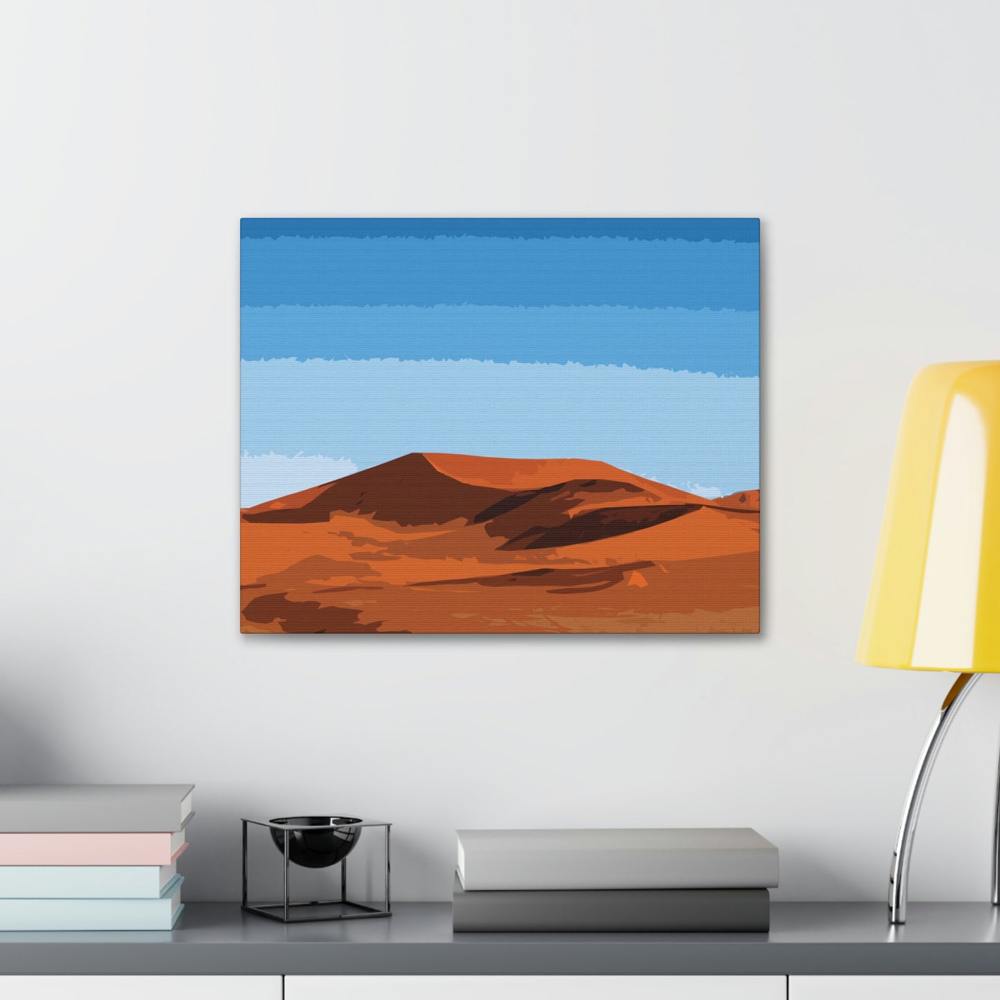 Landscape Desert Orange Sand Abstract Nature Modern Aesthetics Aesthetic Classic Art Canvas Gallery Wraps