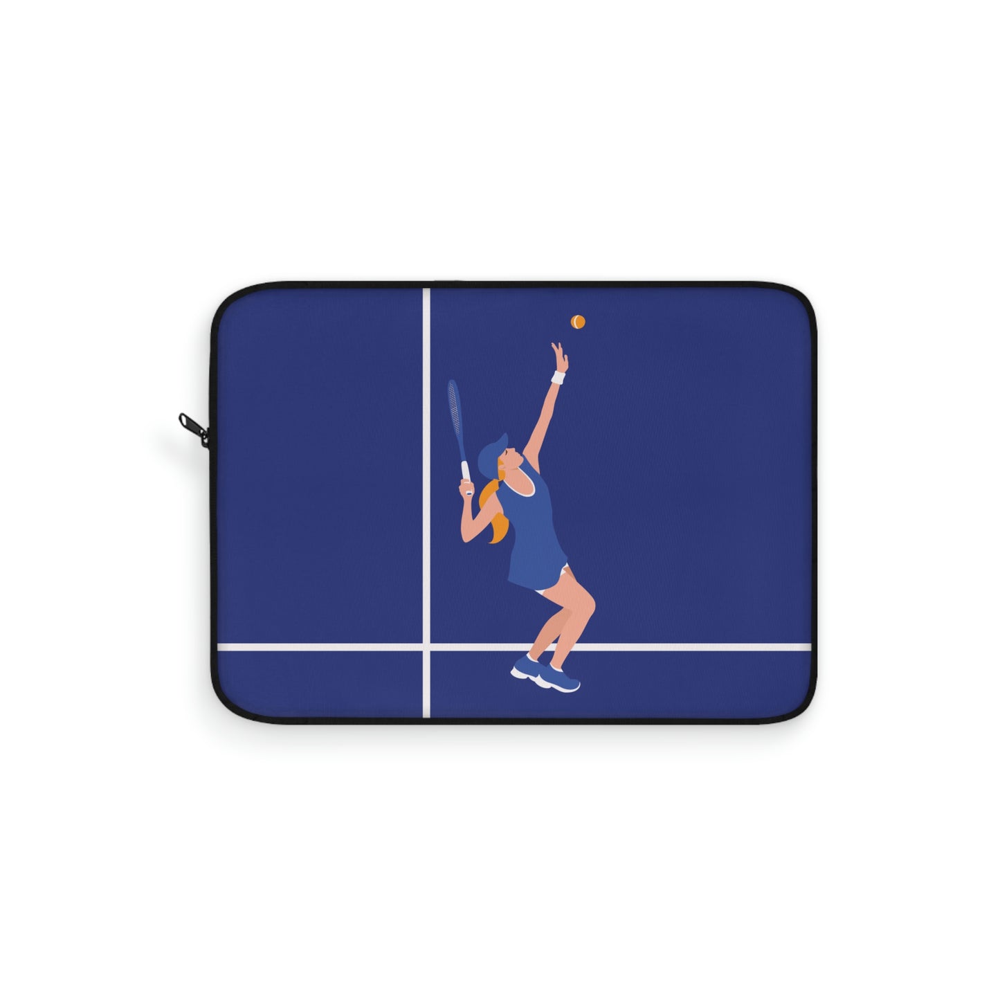 Tennis Player Blue Art Sports Team Laptop Sleeve