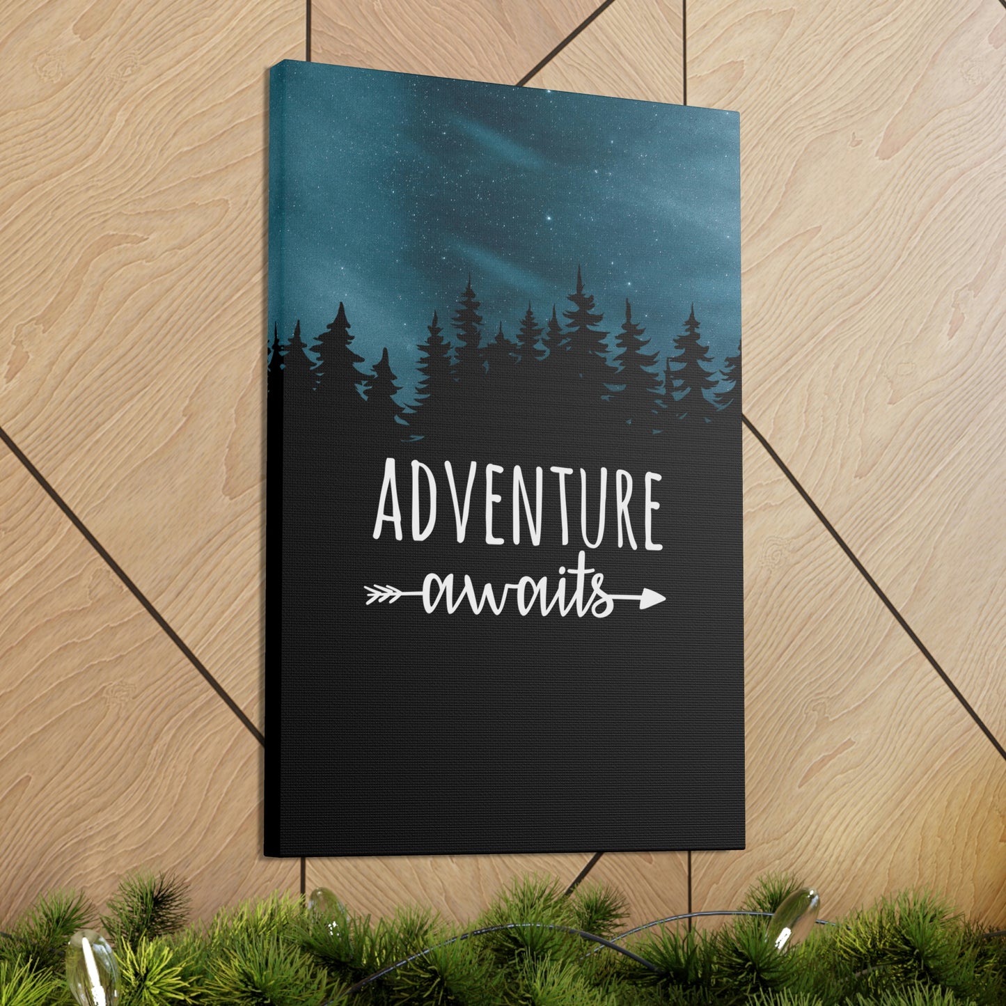 Adventure Awaits Art Vacation Landscape Explore Aesthetic Classic Art Canvas Gallery Wraps