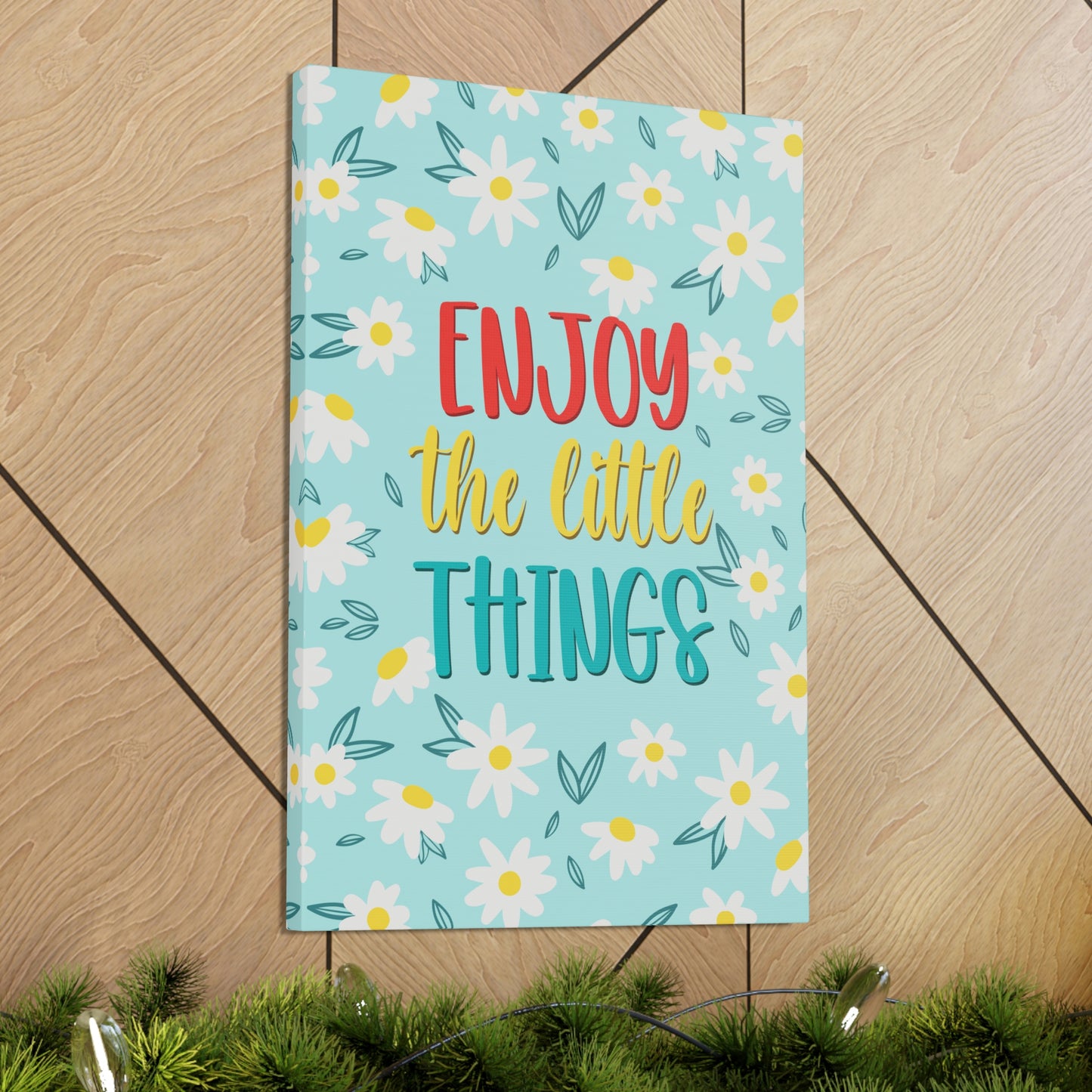 Enjoy The Little Things Aesthetic Classic Art Canvas Gallery Wraps