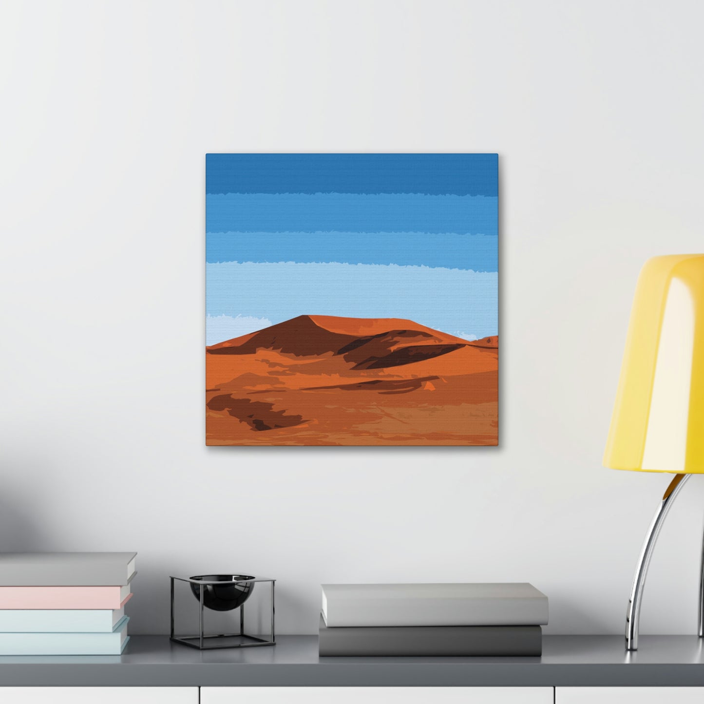 Landscape Desert Orange Sand Abstract Nature Modern Aesthetics Aesthetic Classic Art Canvas Gallery Wraps