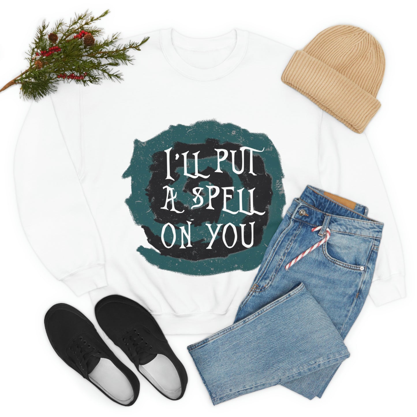 I`ll Put A Spell On You Halloween Trick Or Treat Unisex Heavy Blend™ Crewneck Sweatshirt