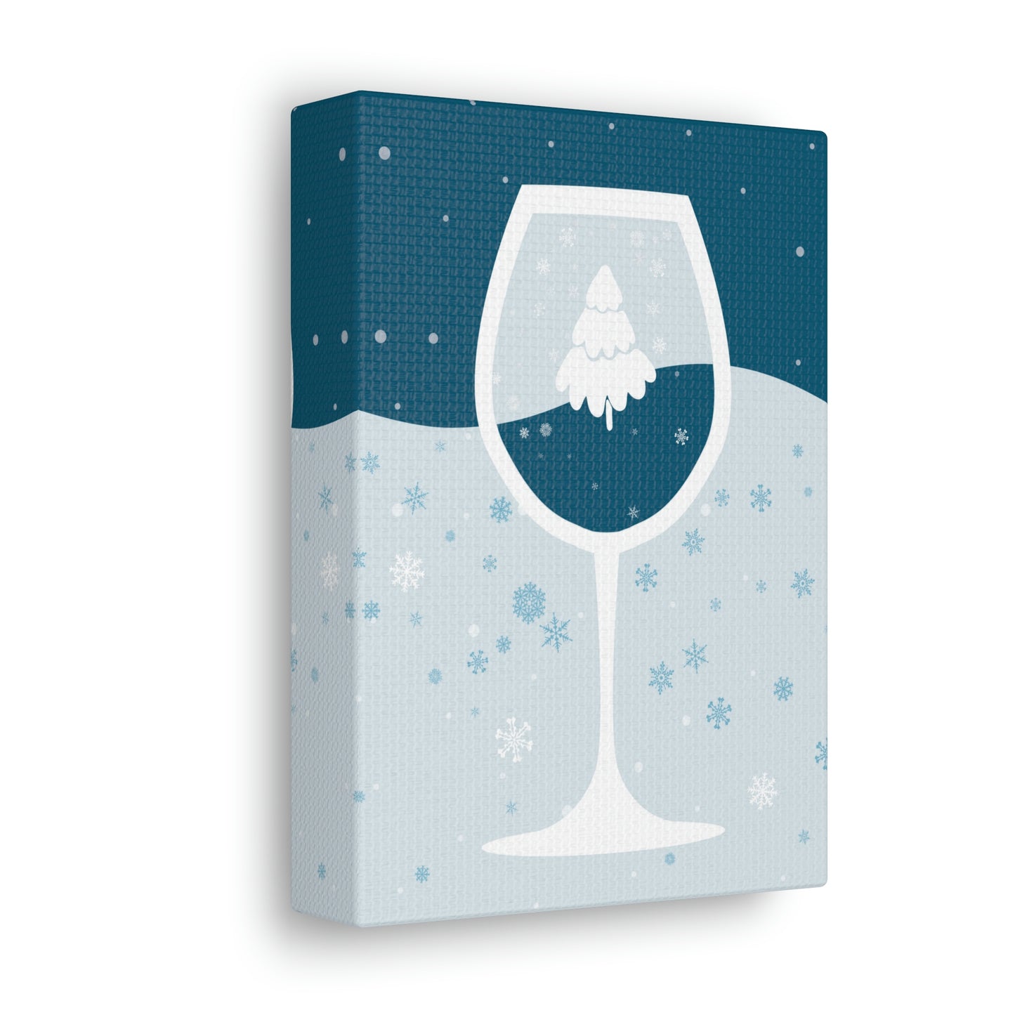 Ice Wine Winter Holidays Aesthetic Classic Art Canvas Gallery Wraps