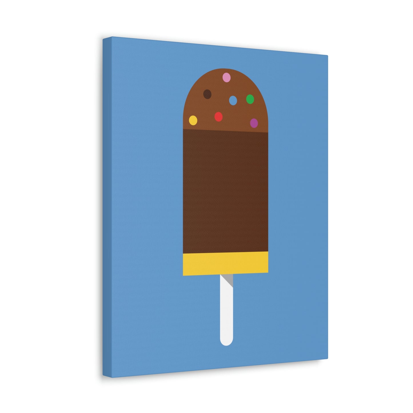 Ice Cream Lover Minimal Abstract Aesthetic Classic Art Canvas Gallery Wraps