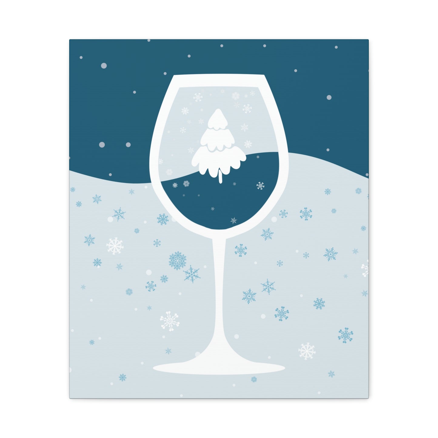 Ice Wine Winter Holidays Aesthetic Classic Art Canvas Gallery Wraps