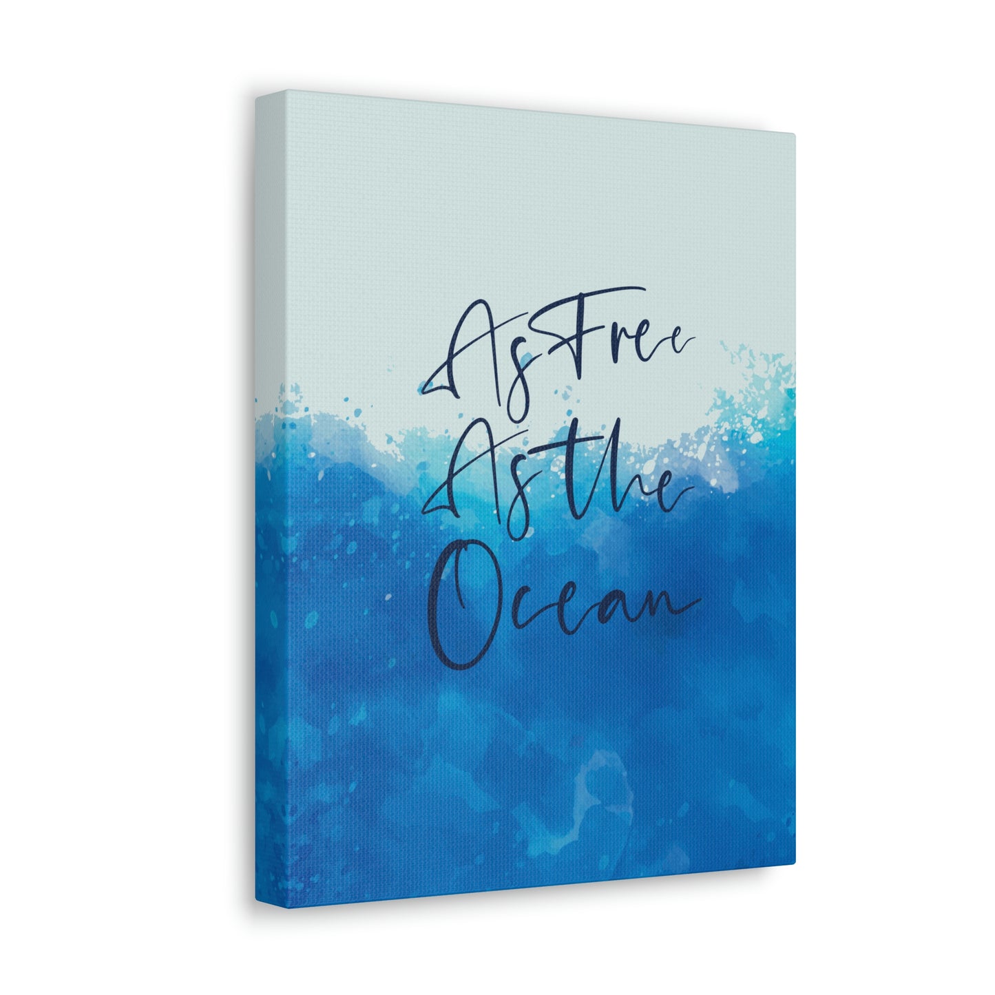 As Free As The Ocean Relationship Quotes Aesthetic Classic Art Canvas Gallery Wraps