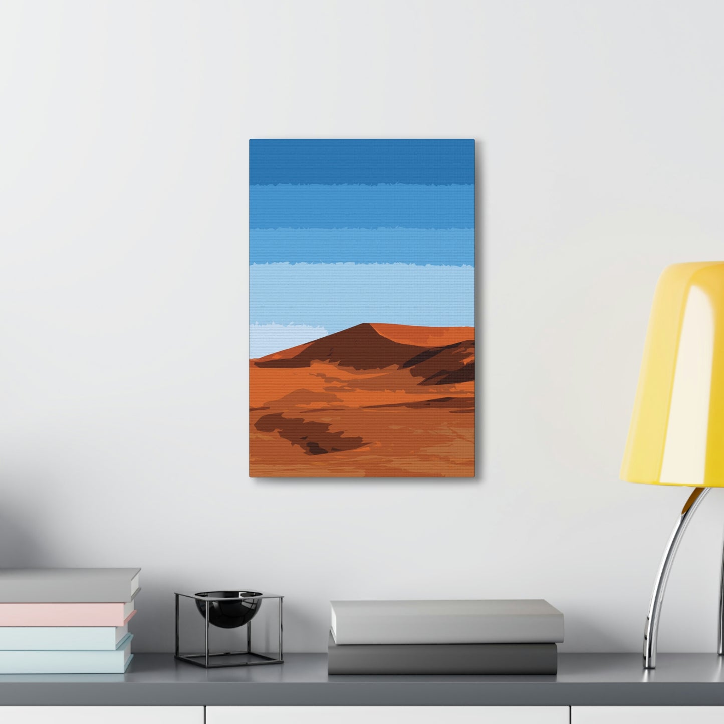 Landscape Desert Orange Sand Abstract Nature Modern Aesthetics Aesthetic Classic Art Canvas Gallery Wraps