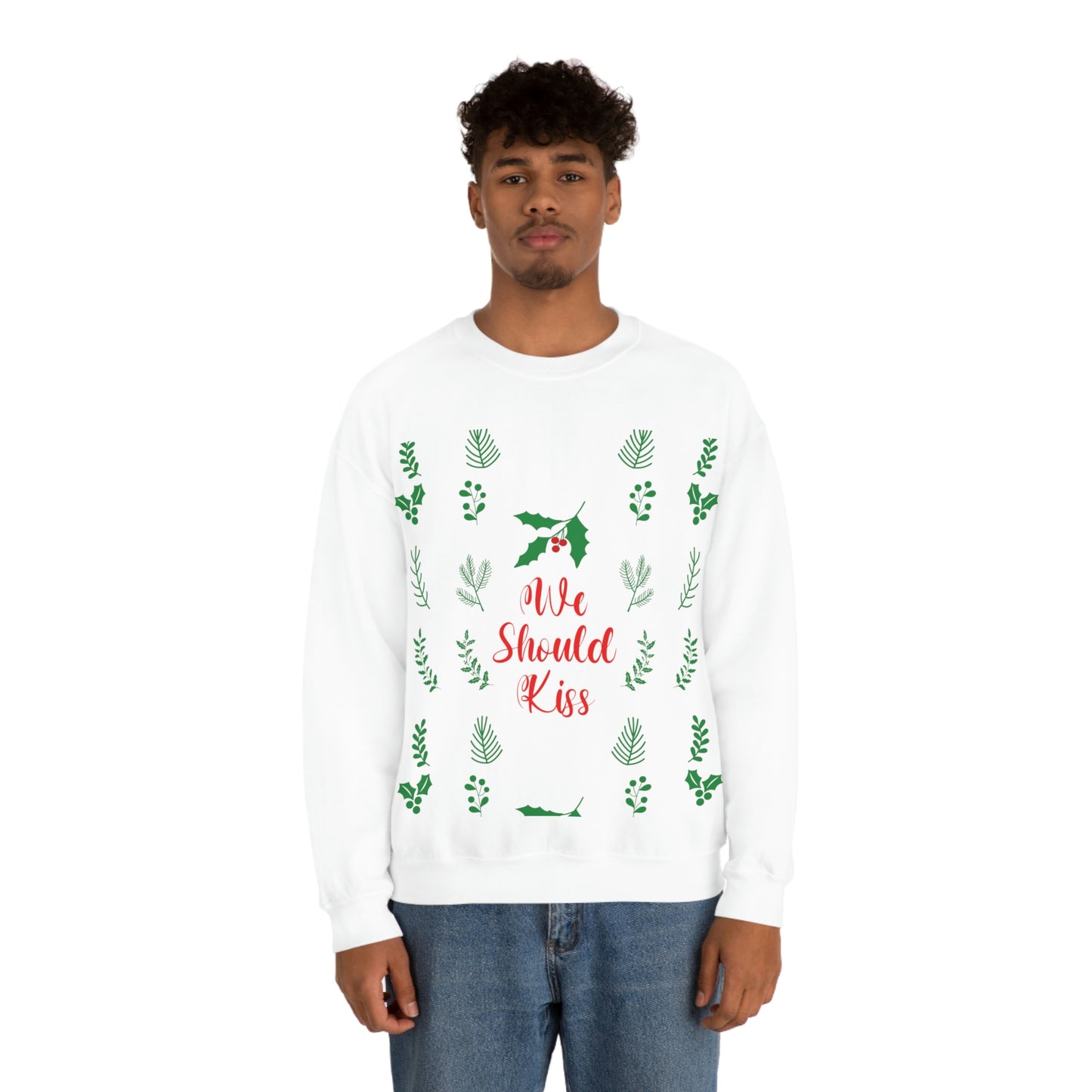 We Should Kiss Leaves Quotes Unisex Heavy Blend™ Crewneck Sweatshirt