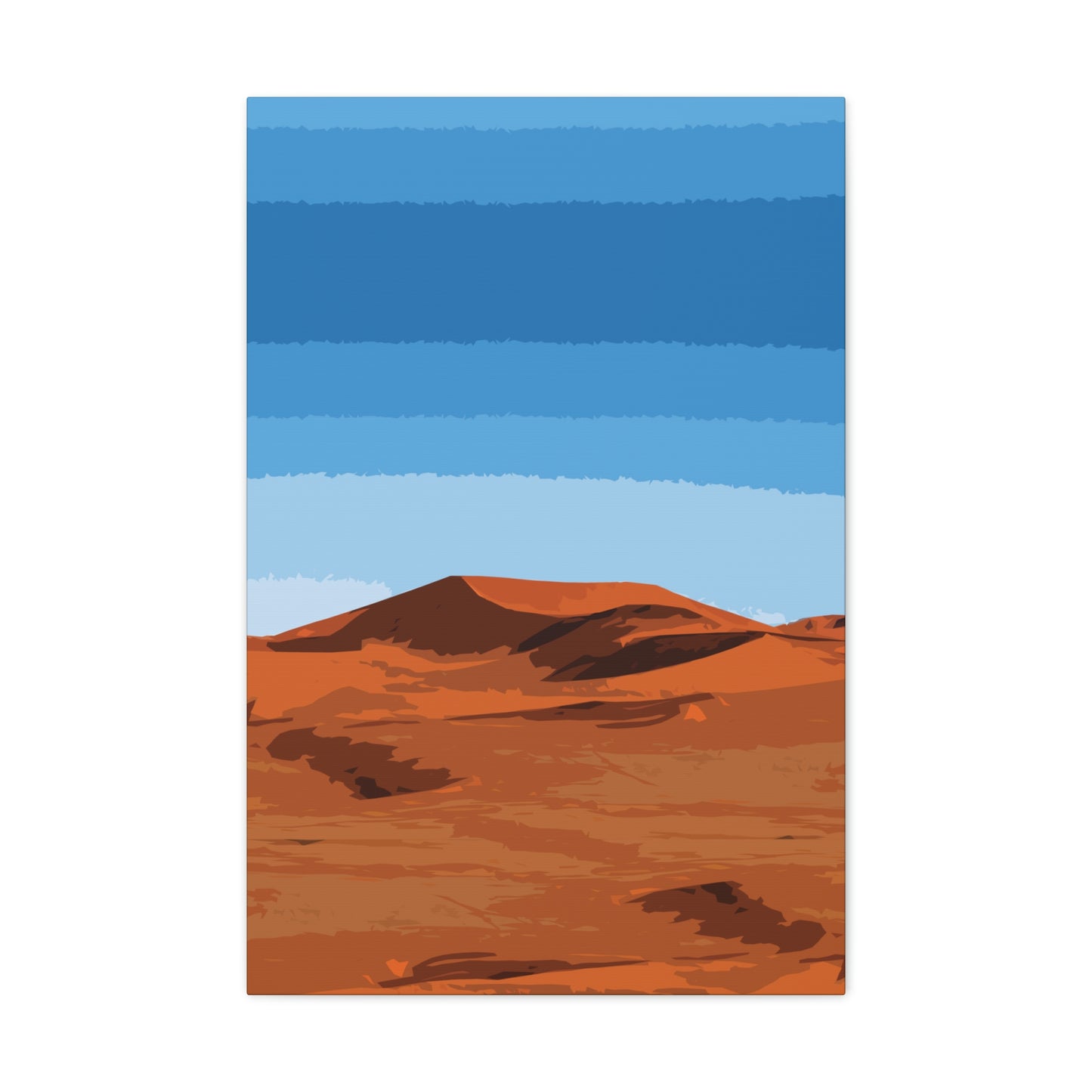 Landscape Desert Orange Sand Abstract Nature Modern Aesthetics Aesthetic Classic Art Canvas Gallery Wraps