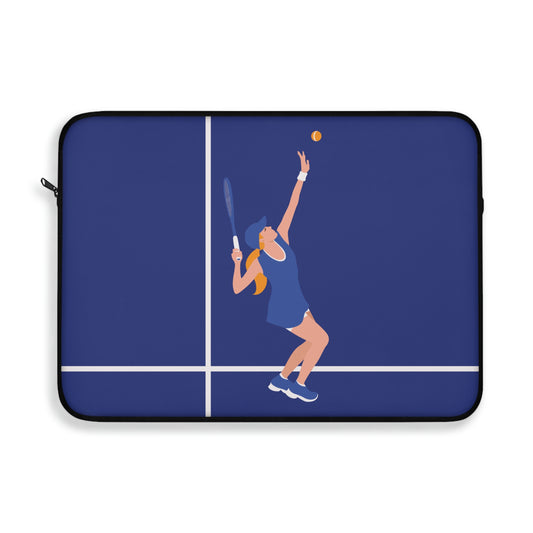 Tennis Player Blue Art Sports Team Laptop Sleeve