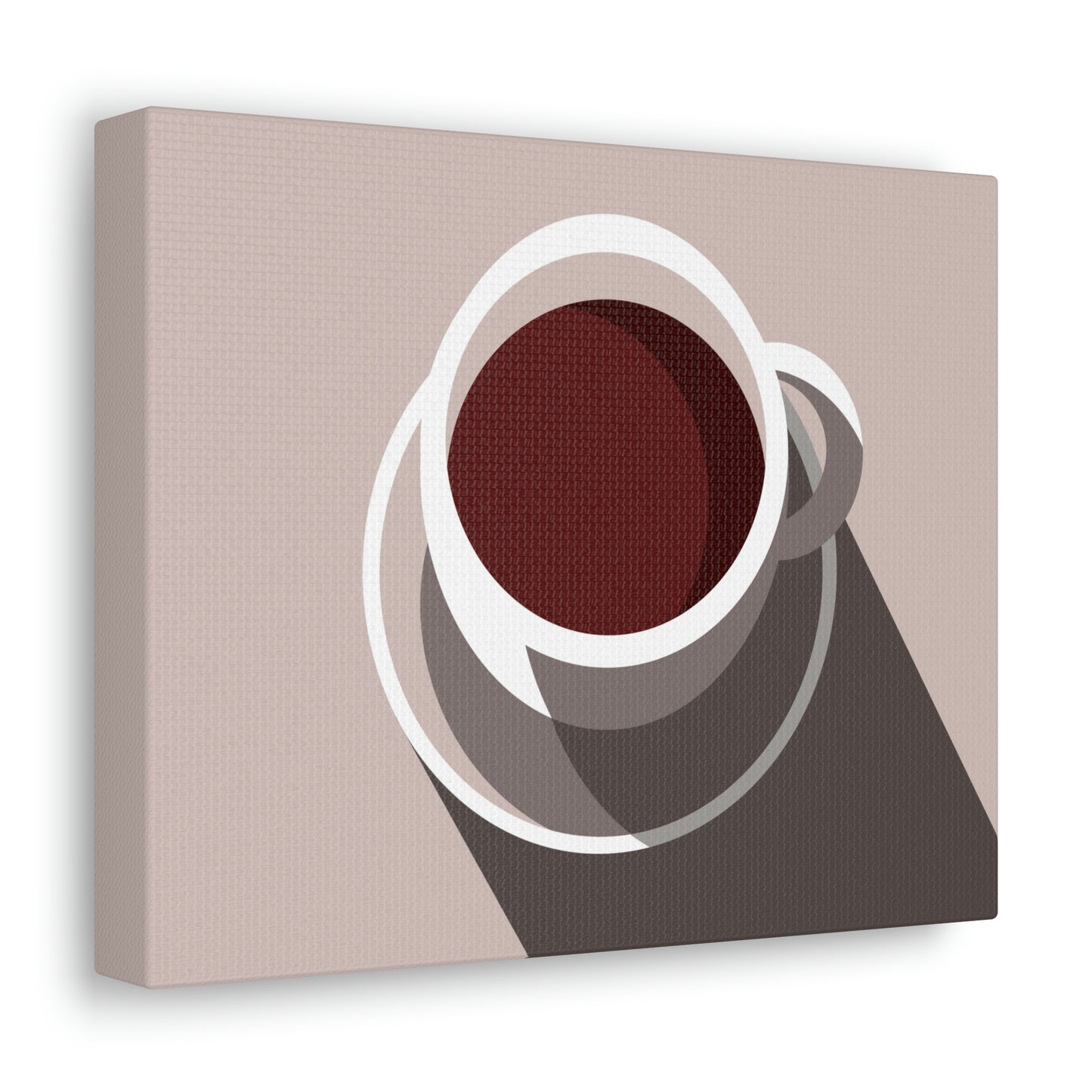 Cup Of Coffee Minimal Art Aesthetic Beige Aesthetic Classic Art Canvas Gallery Wraps