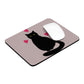 Black Cat with Heart Love Ergonomic Non-slip Creative Design Mouse Pad