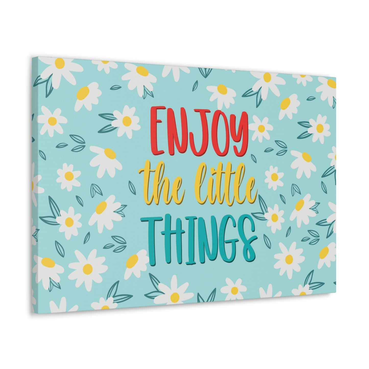 Enjoy The Little Things Aesthetic Classic Art Canvas Gallery Wraps