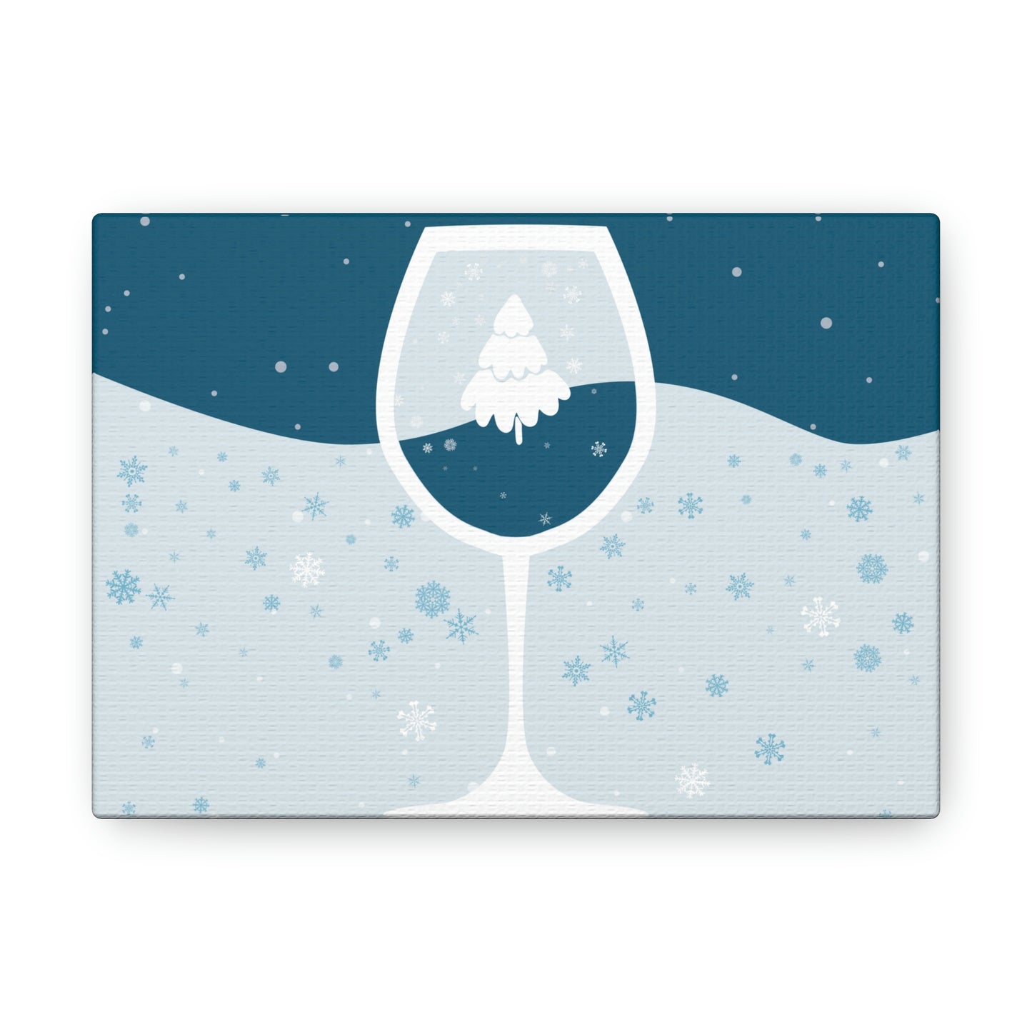 Ice Wine Winter Holidays Aesthetic Classic Art Canvas Gallery Wraps