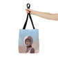 Astronaut Woman Aliens Minimal Art Aesthetic AOP Tote Bag