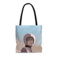 Astronaut Woman Aliens Minimal Art Aesthetic AOP Tote Bag