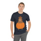 Halloween Capybara Cute October Pumpkin Art Unisex Jersey Short Sleeve T-Shirt