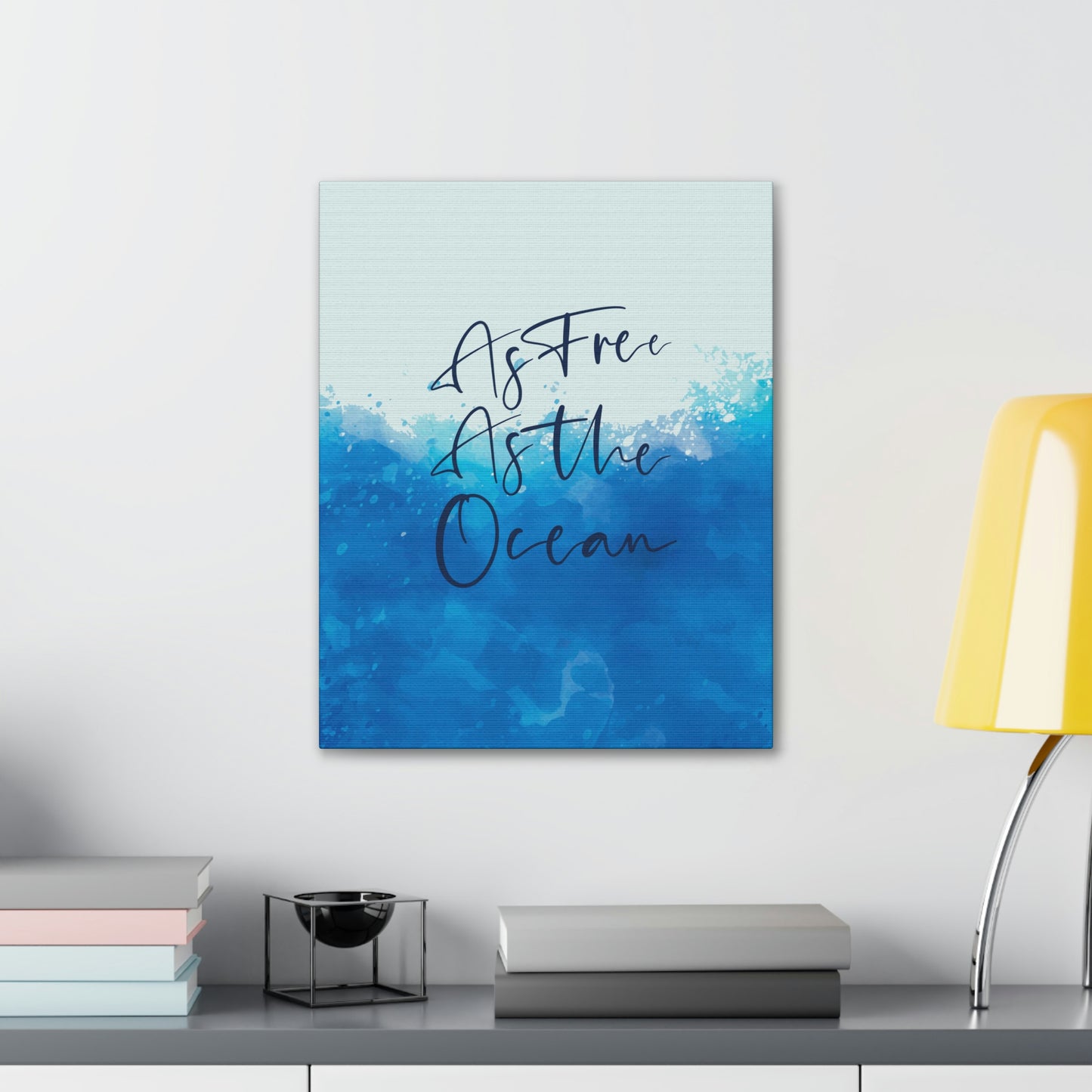 As Free As The Ocean Relationship Quotes Aesthetic Classic Art Canvas Gallery Wraps