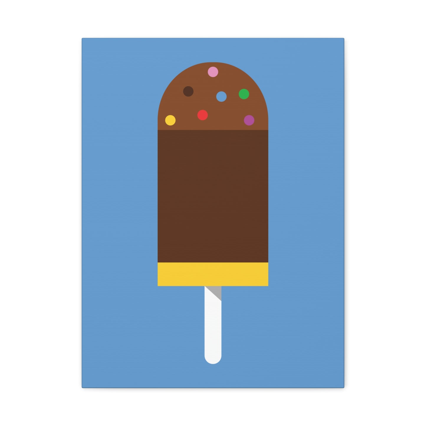 Ice Cream Lover Minimal Abstract Aesthetic Classic Art Canvas Gallery Wraps