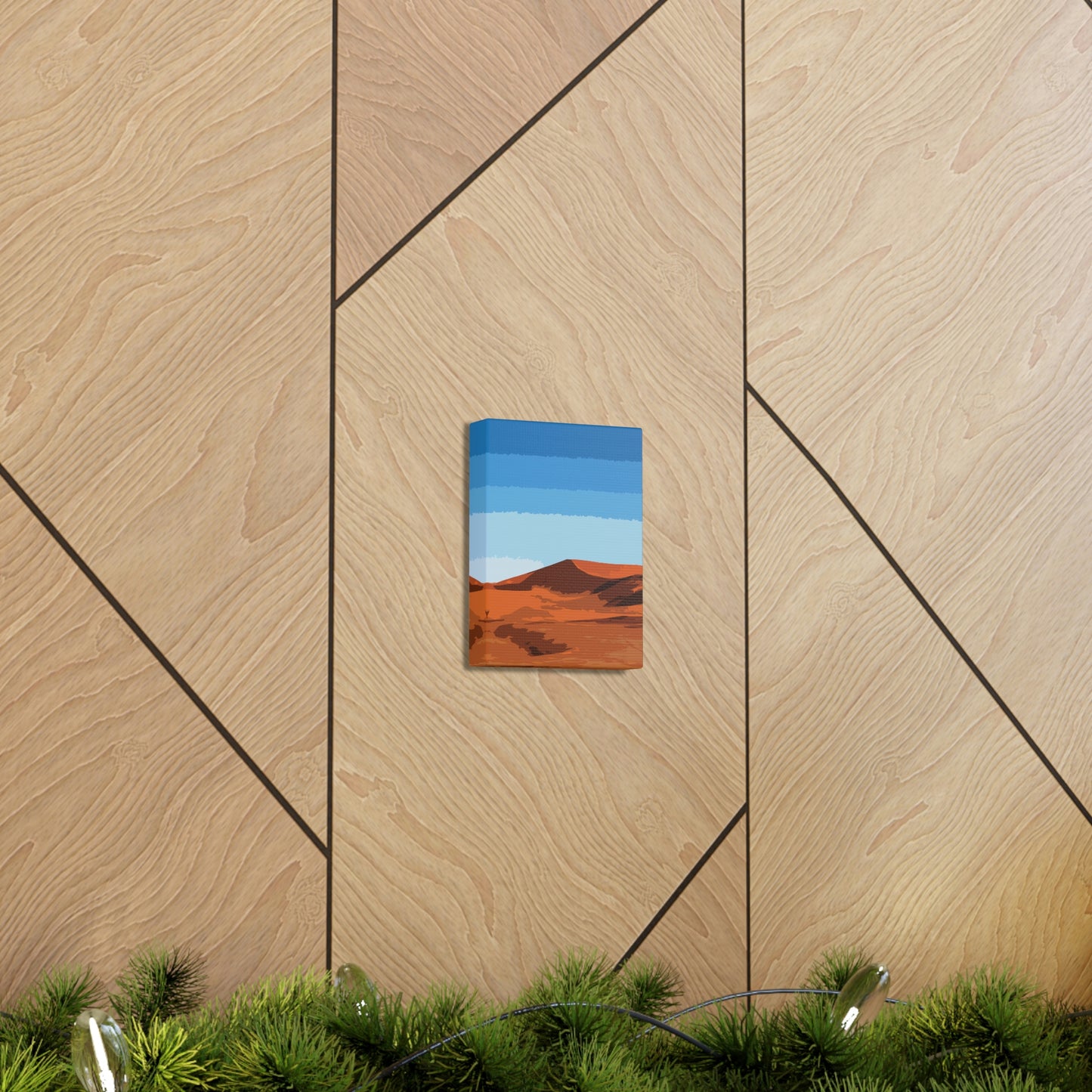 Landscape Desert Orange Sand Abstract Nature Modern Aesthetics Aesthetic Classic Art Canvas Gallery Wraps