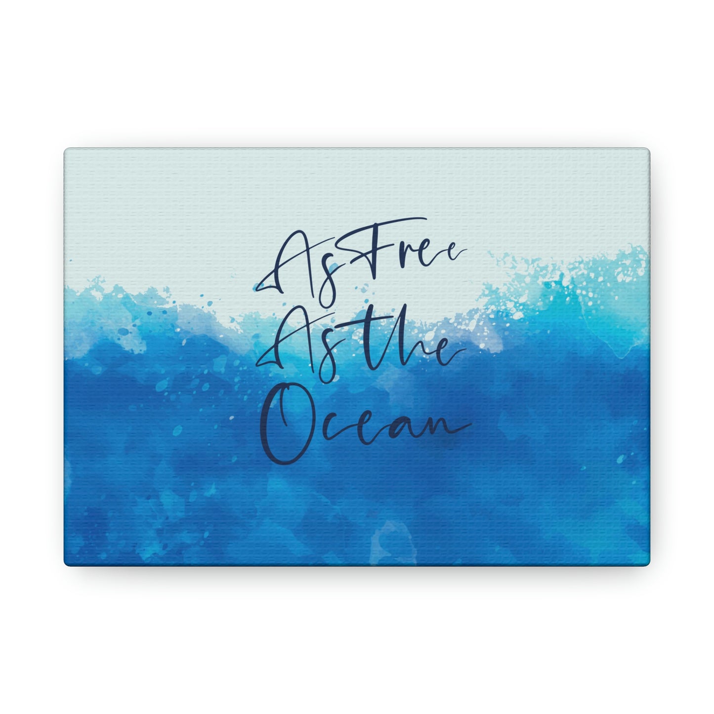 As Free As The Ocean Relationship Quotes Aesthetic Classic Art Canvas Gallery Wraps