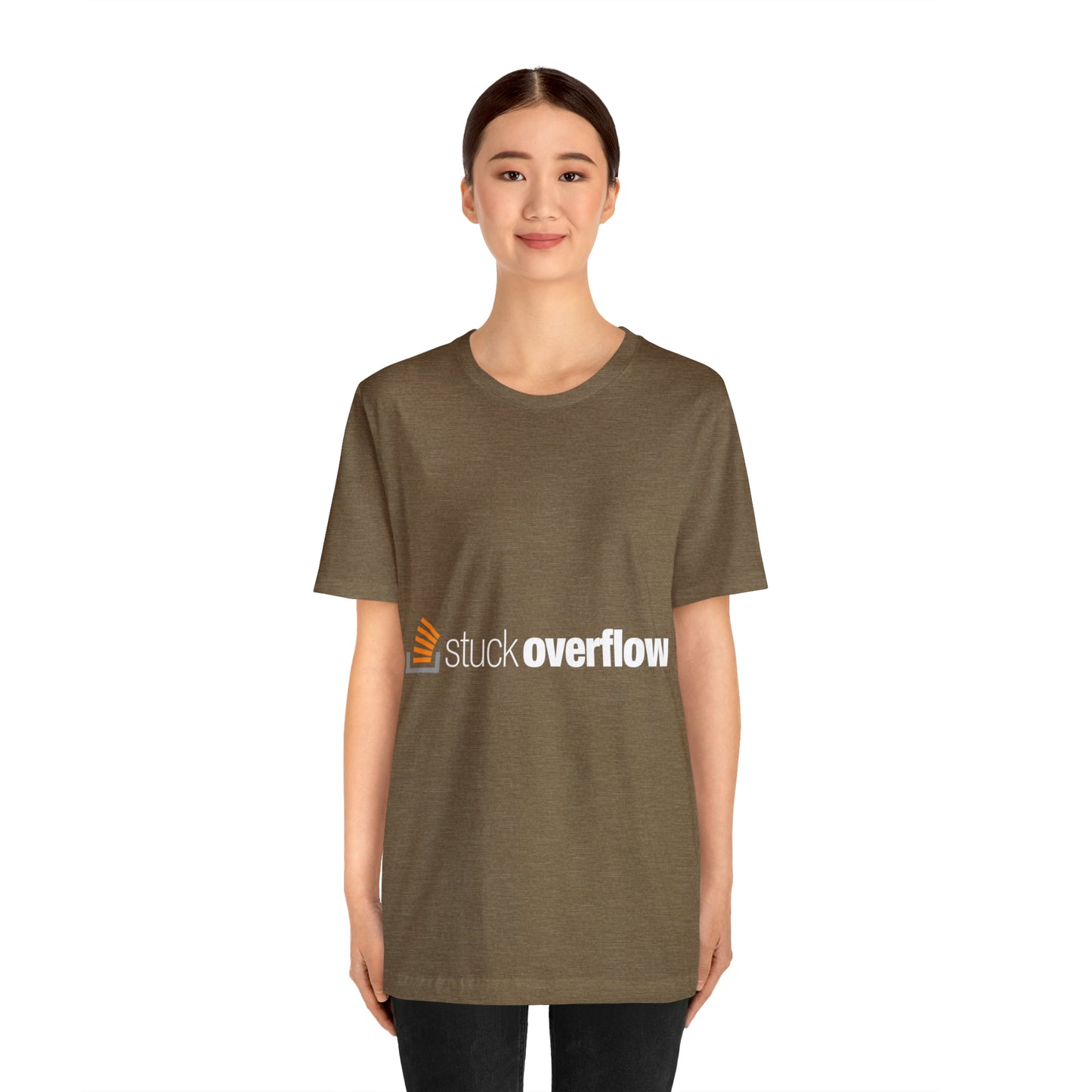 Stack Overflow Funny IT Developer Programming Nerdy Unisex Jersey Short Sleeve T-Shirt