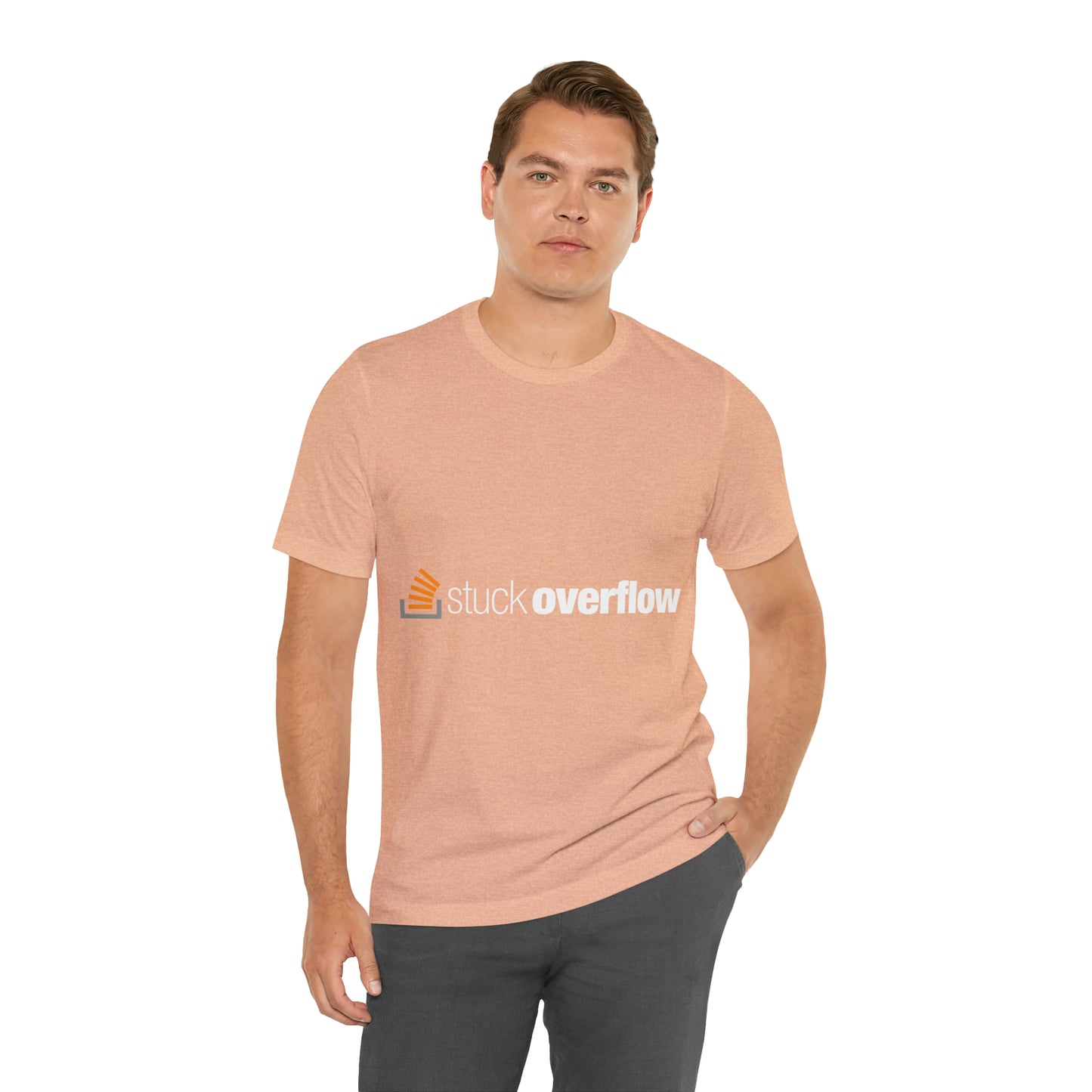 Stack Overflow Funny IT Developer Programming Nerdy Unisex Jersey Short Sleeve T-Shirt