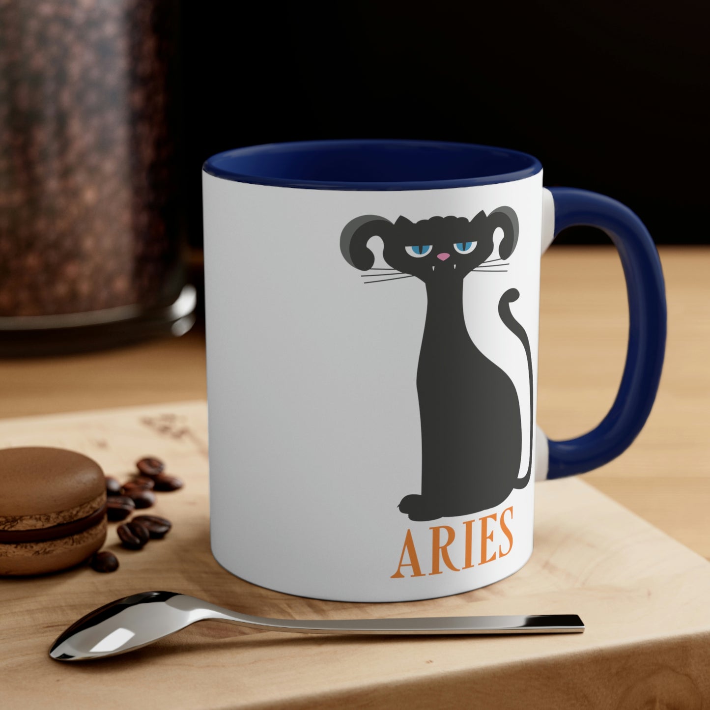 Aries Cat Zodiac Sign Classic Accent Coffee Mug 11oz