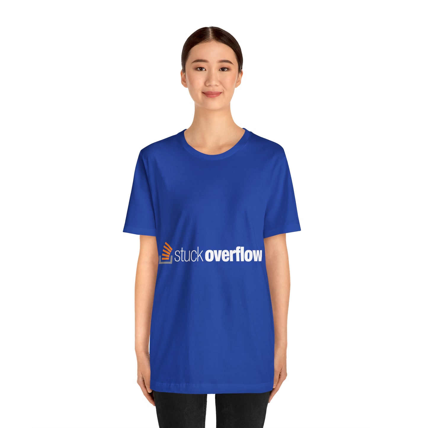 Stack Overflow Funny IT Developer Programming Nerdy Unisex Jersey Short Sleeve T-Shirt