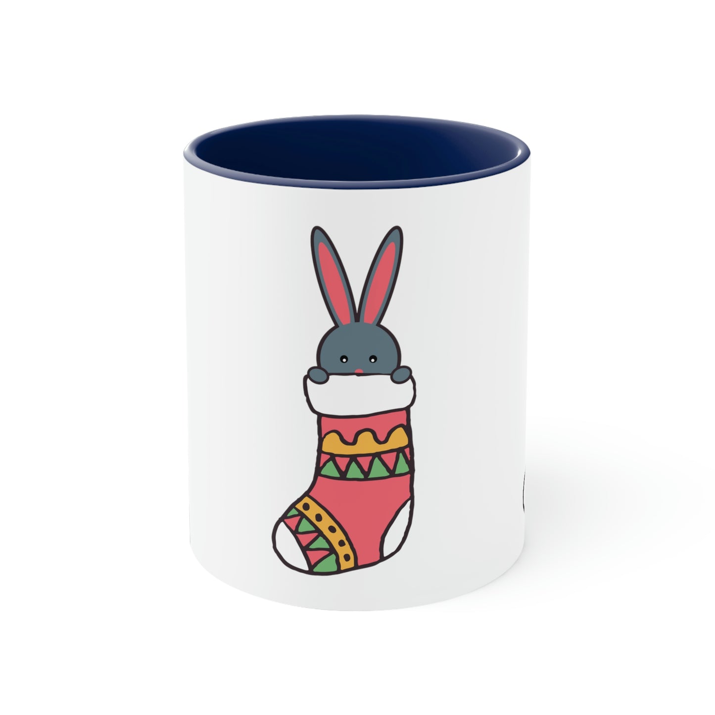 Happy New Year Bunny Christmas Gift Classic Accent Coffee Mug 11oz