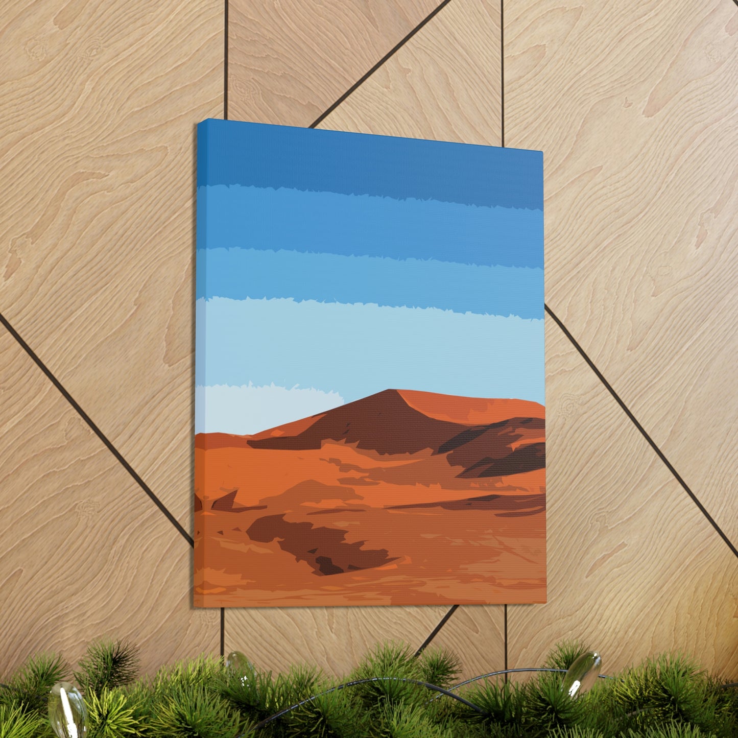 Landscape Desert Orange Sand Abstract Nature Modern Aesthetics Aesthetic Classic Art Canvas Gallery Wraps