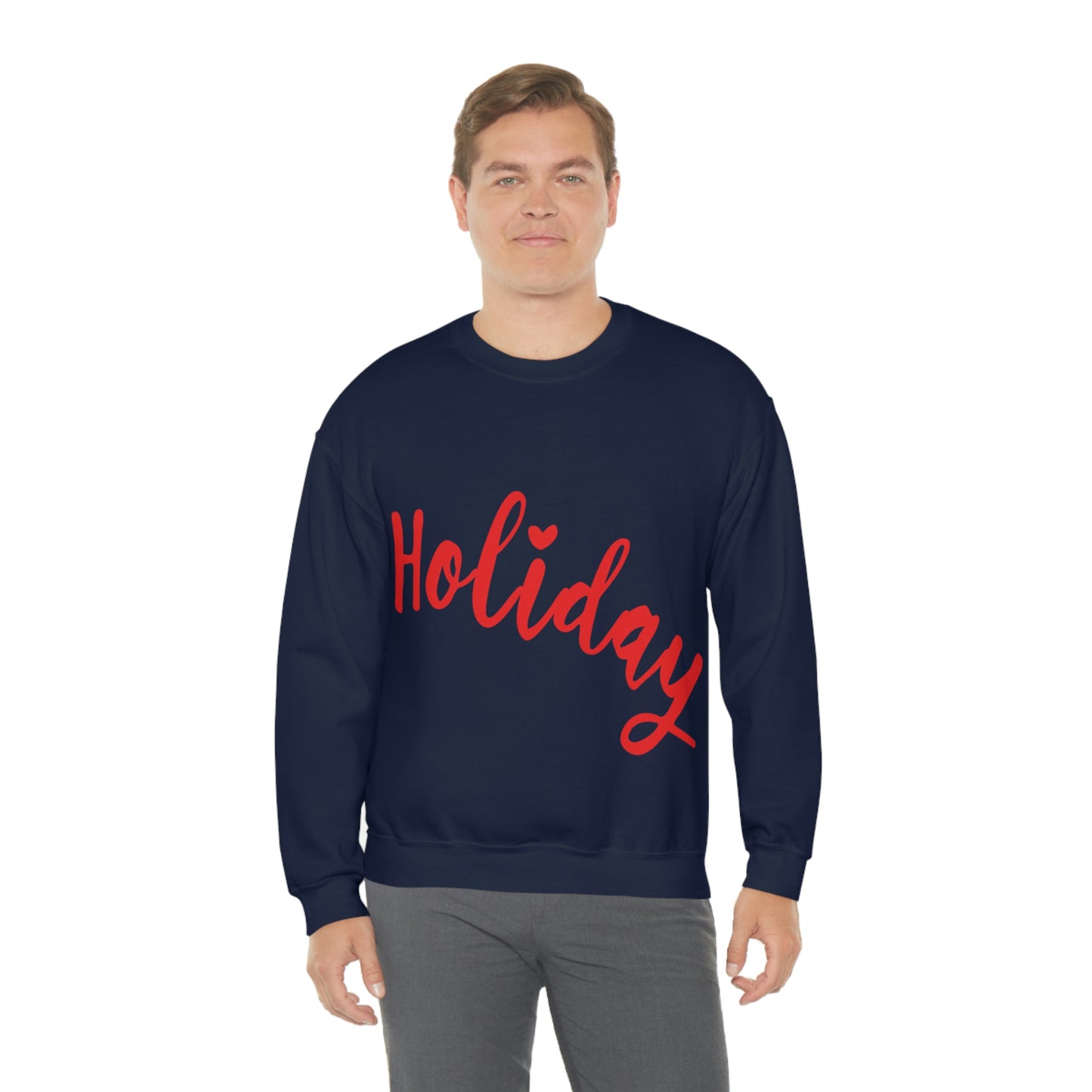 Holidays Red Text Weekend Quotes Unisex Heavy Blend™ Crewneck Sweatshirt