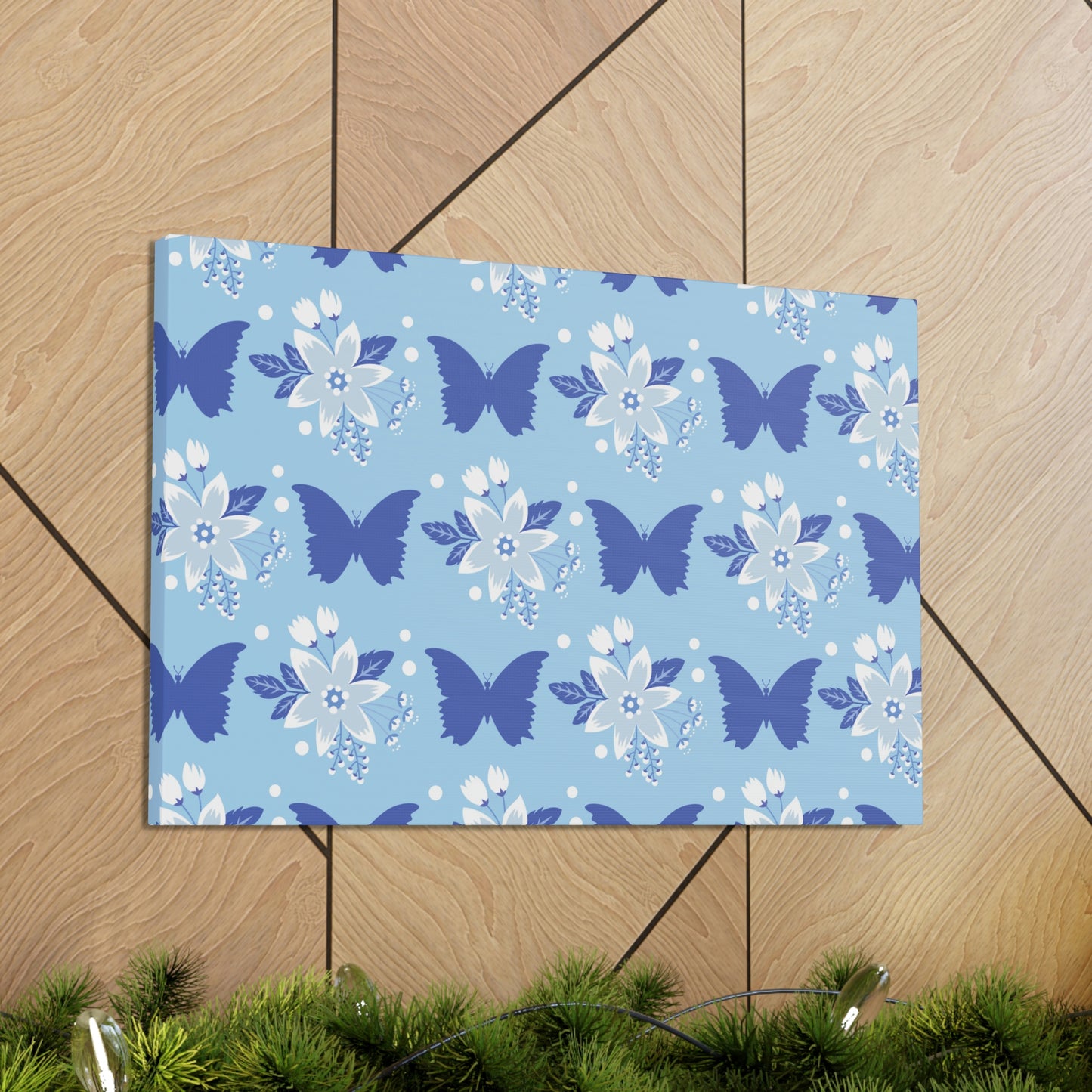 Butterfly Pattern Nature Animal Lovers Classic Art Canvas Gallery Wraps