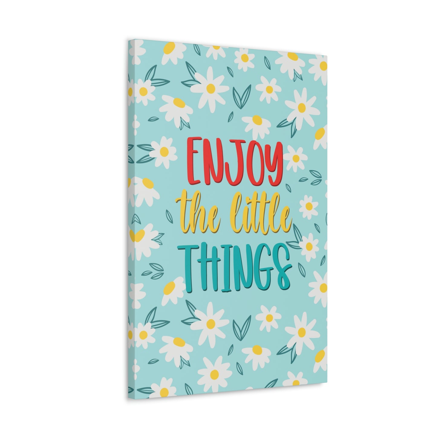 Enjoy The Little Things Aesthetic Classic Art Canvas Gallery Wraps