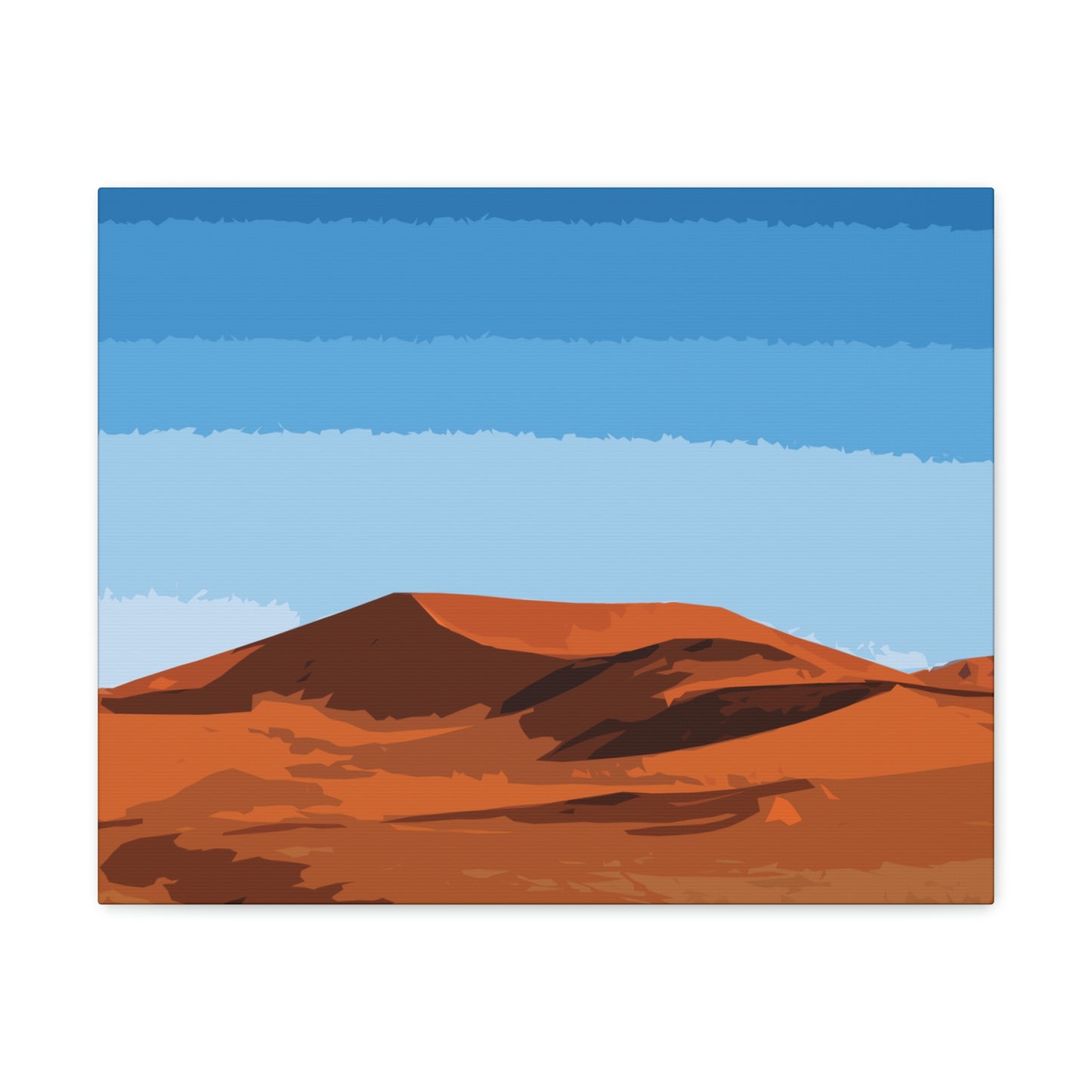 Landscape Desert Orange Sand Abstract Nature Modern Aesthetics Aesthetic Classic Art Canvas Gallery Wraps